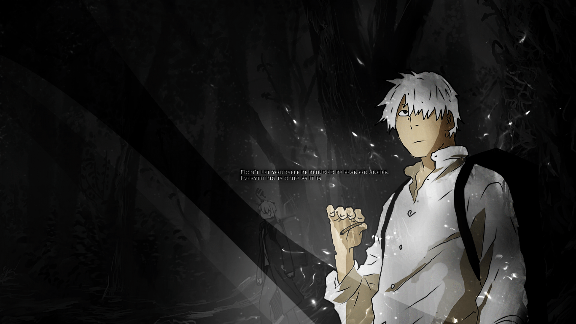 SimplyWallpapers: Ginko Mushishi anime manga desktop bakcgrounds