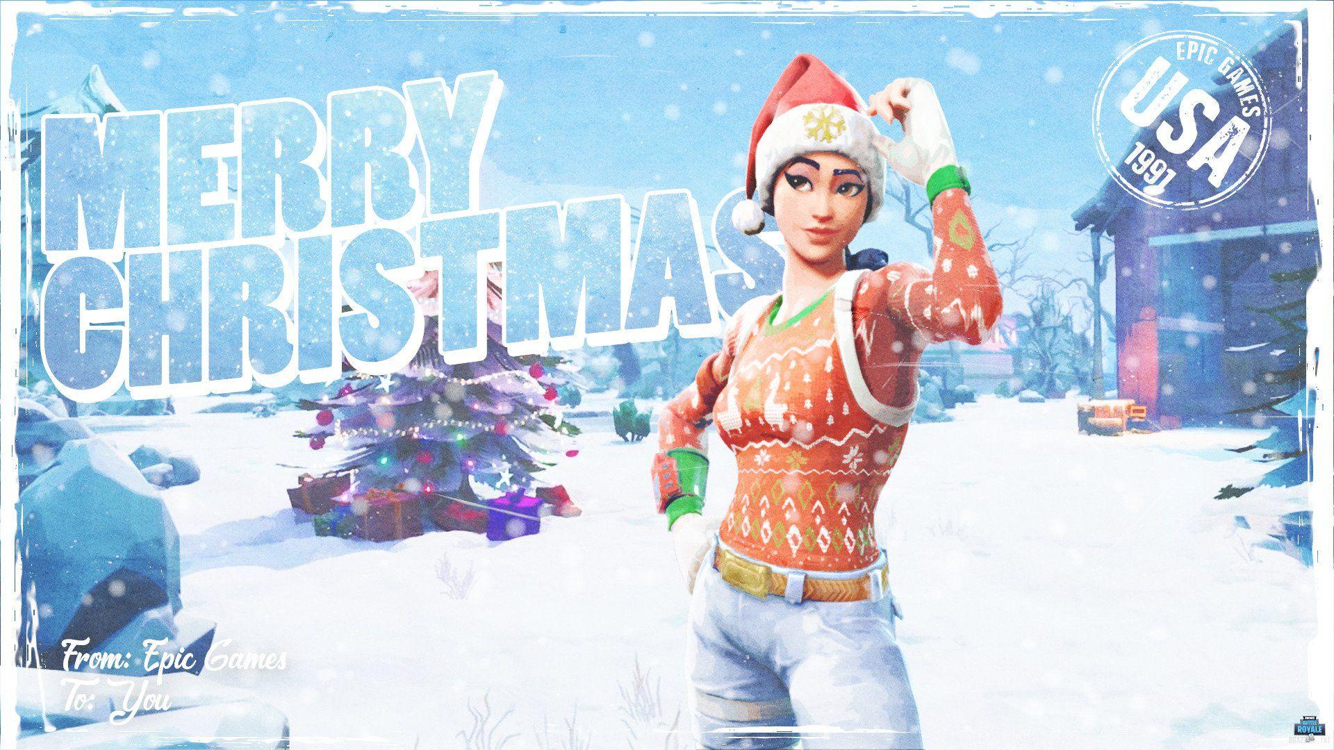 Nog Ops Christmas Fortnite Outfit Wallpapers and Free Stock