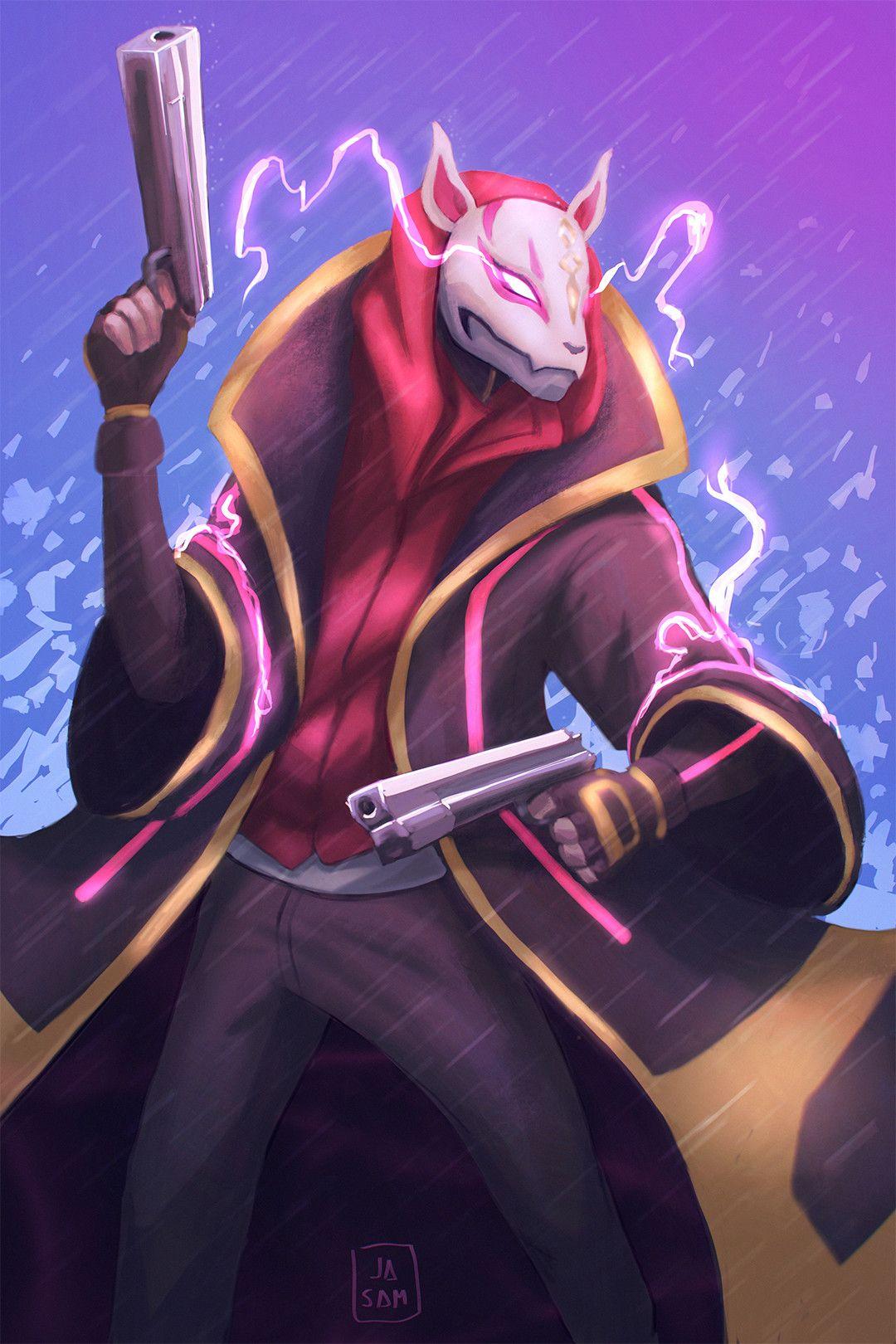 Fortnite Drift iPhone Backgrounds by Javier Samaniego