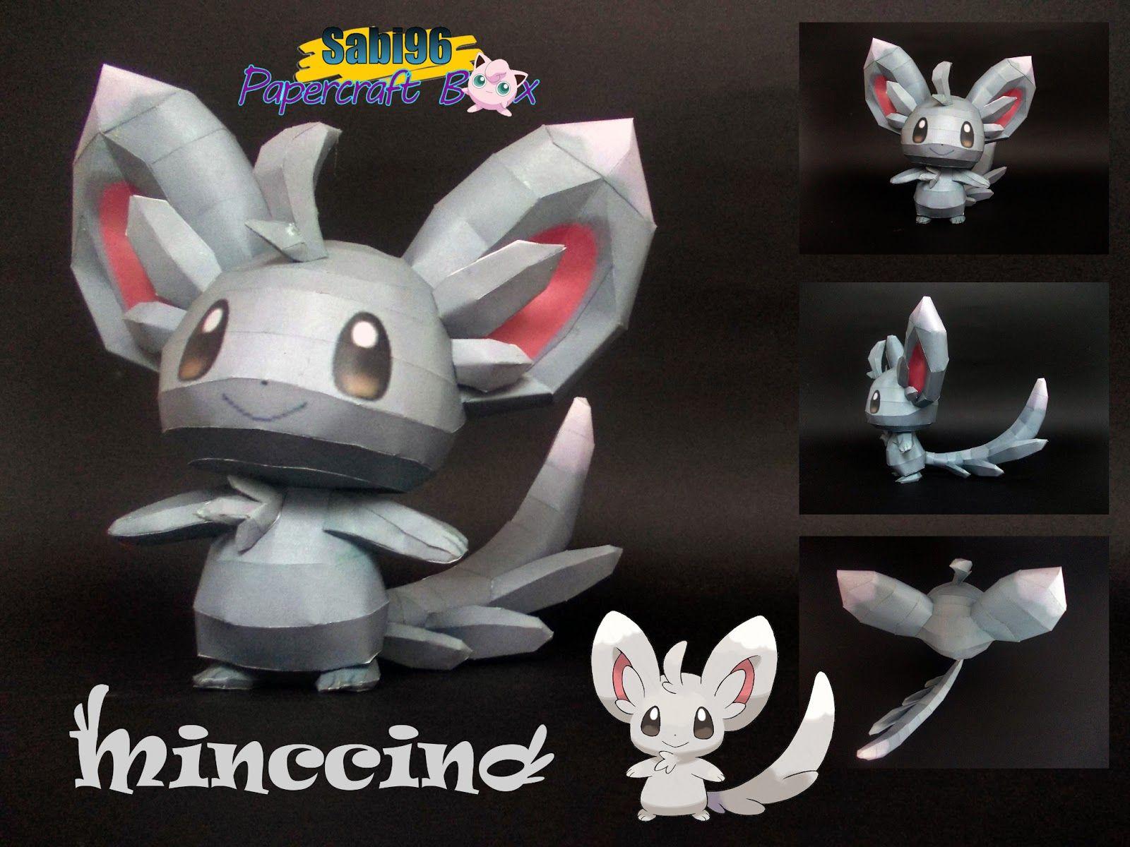 Sabi96 Papercraft Box: Minccino