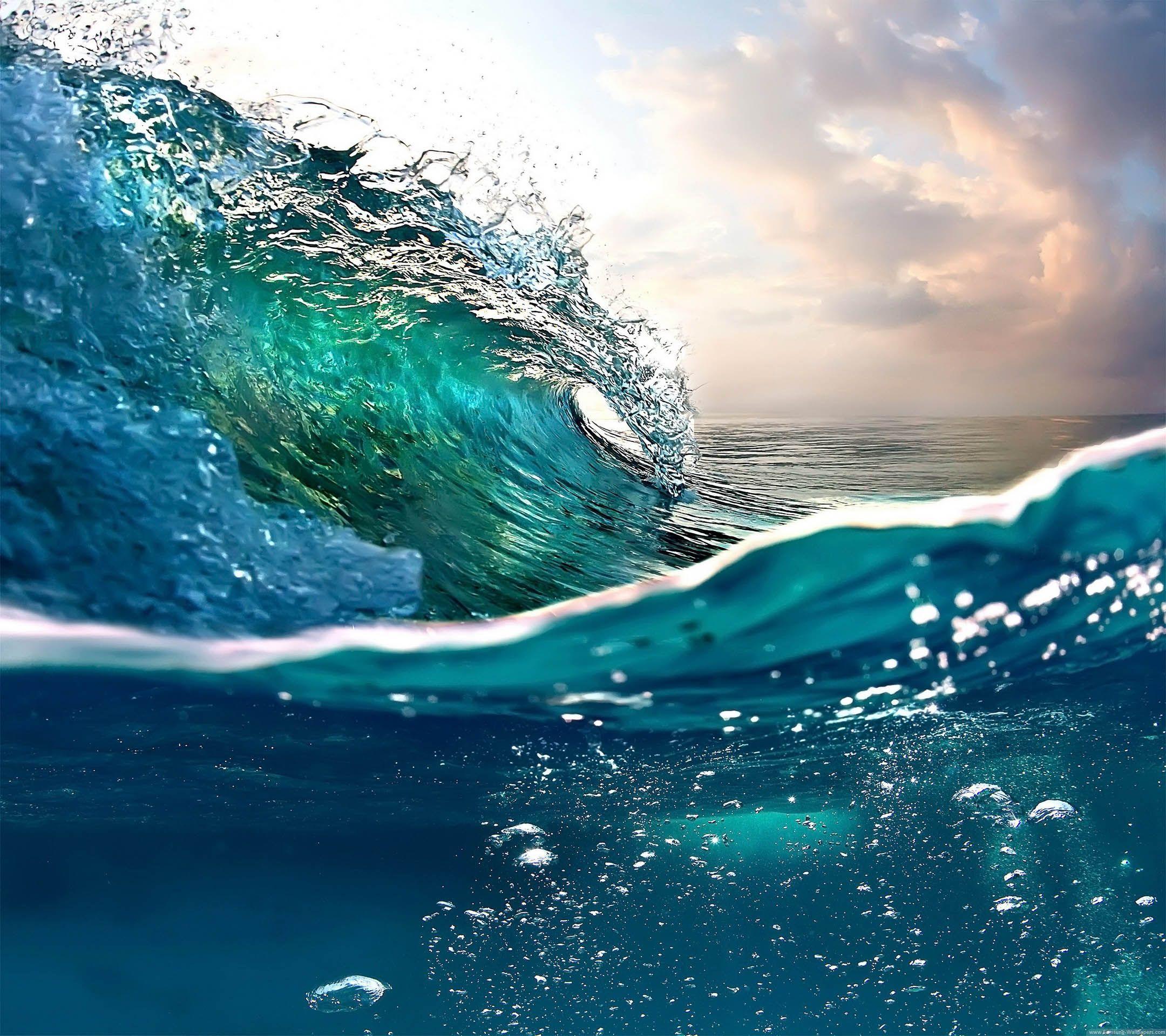 Sea Wave Stock Samsung Galaxy S4 Wallpapers HD Samsung