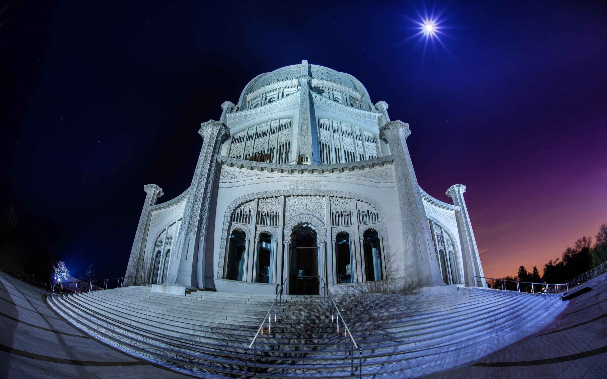 Bahá’í House of Worship, Wilmette, Illinois, USA widescreen