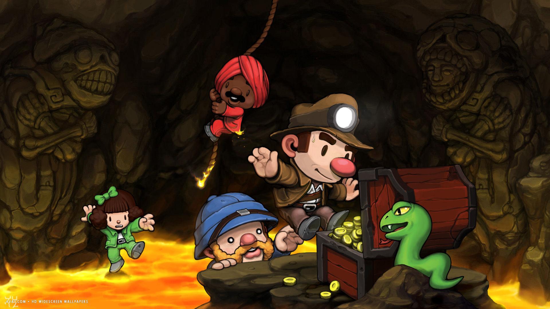 spelunky game hd widescreen wallpapers / games backgrounds