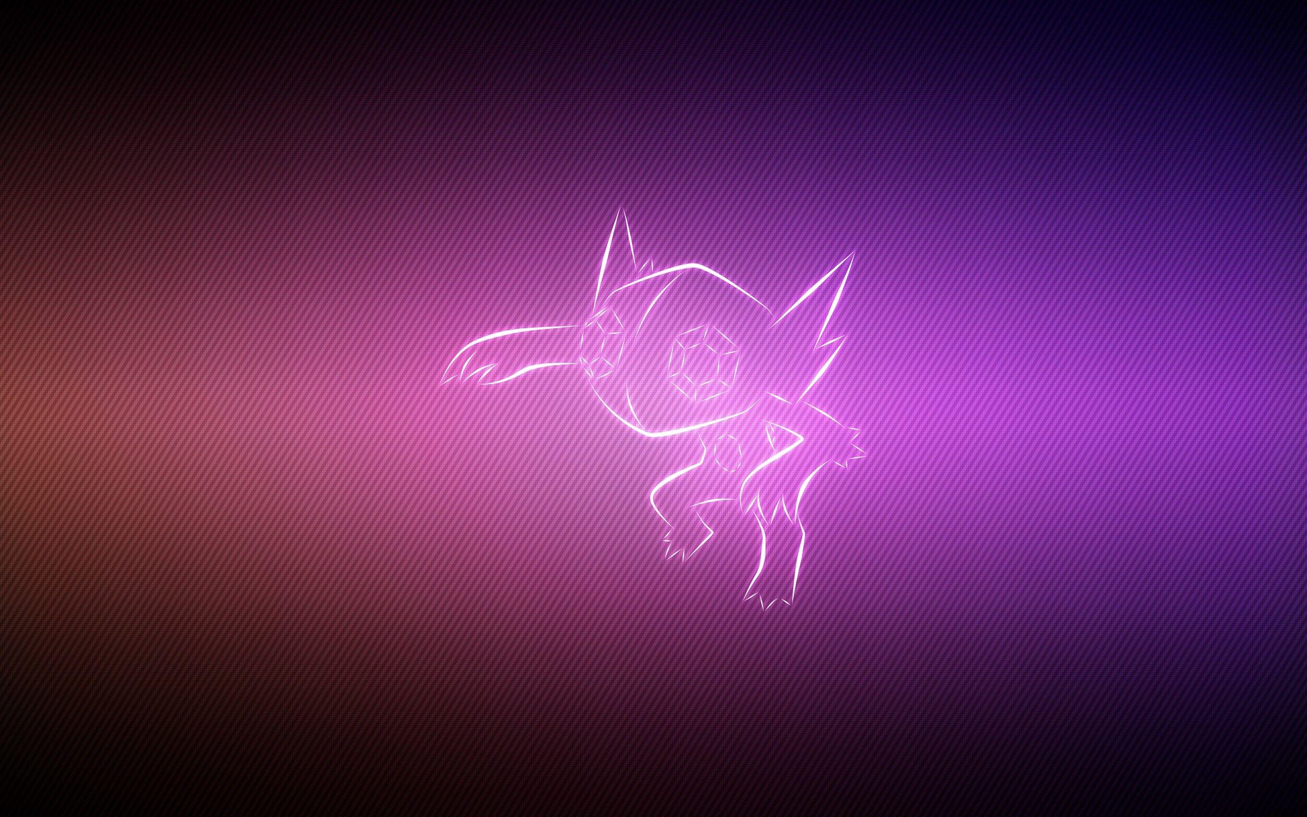 Download wallpapers pokemon, background, lilac, sableye hd