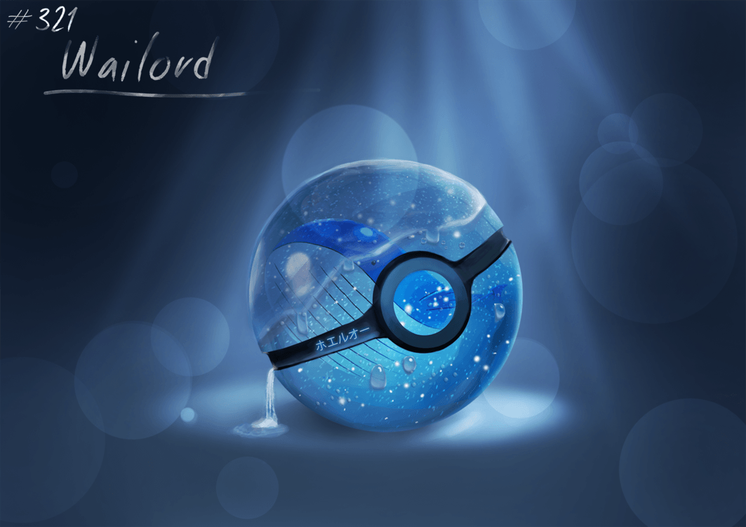 Conceptual Pokeball ~ Wailord by Lun1c