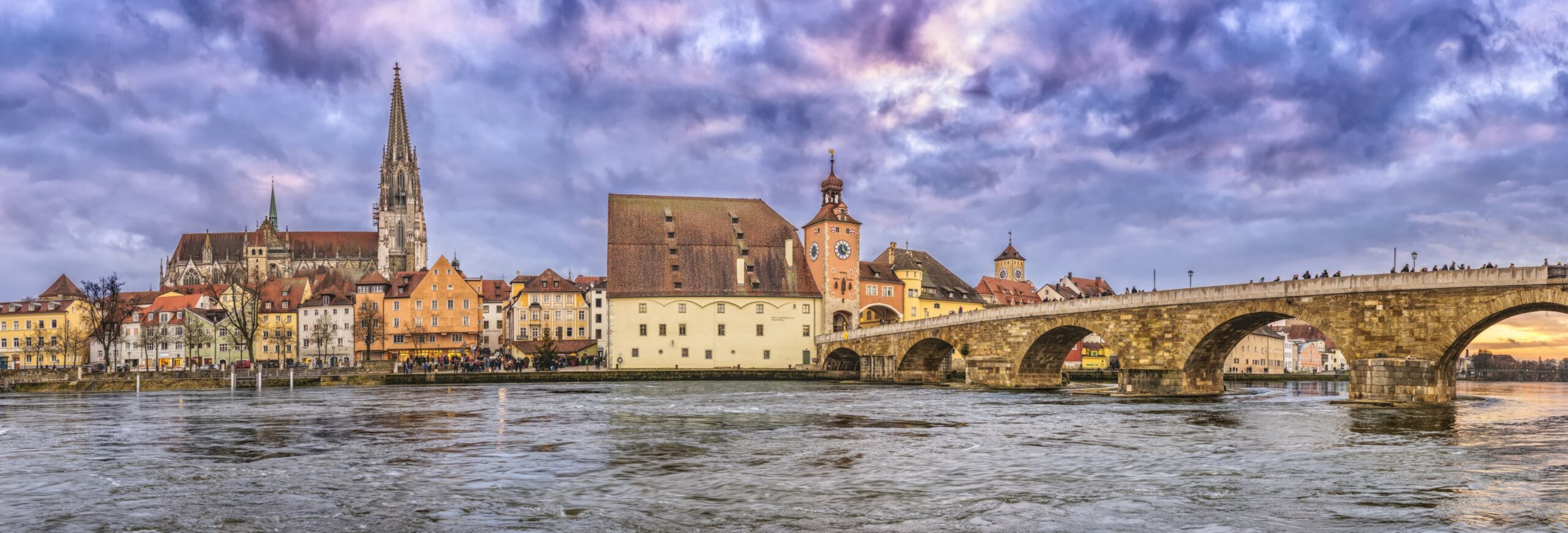 regensburg bridge cathedral 4k wallpapers and