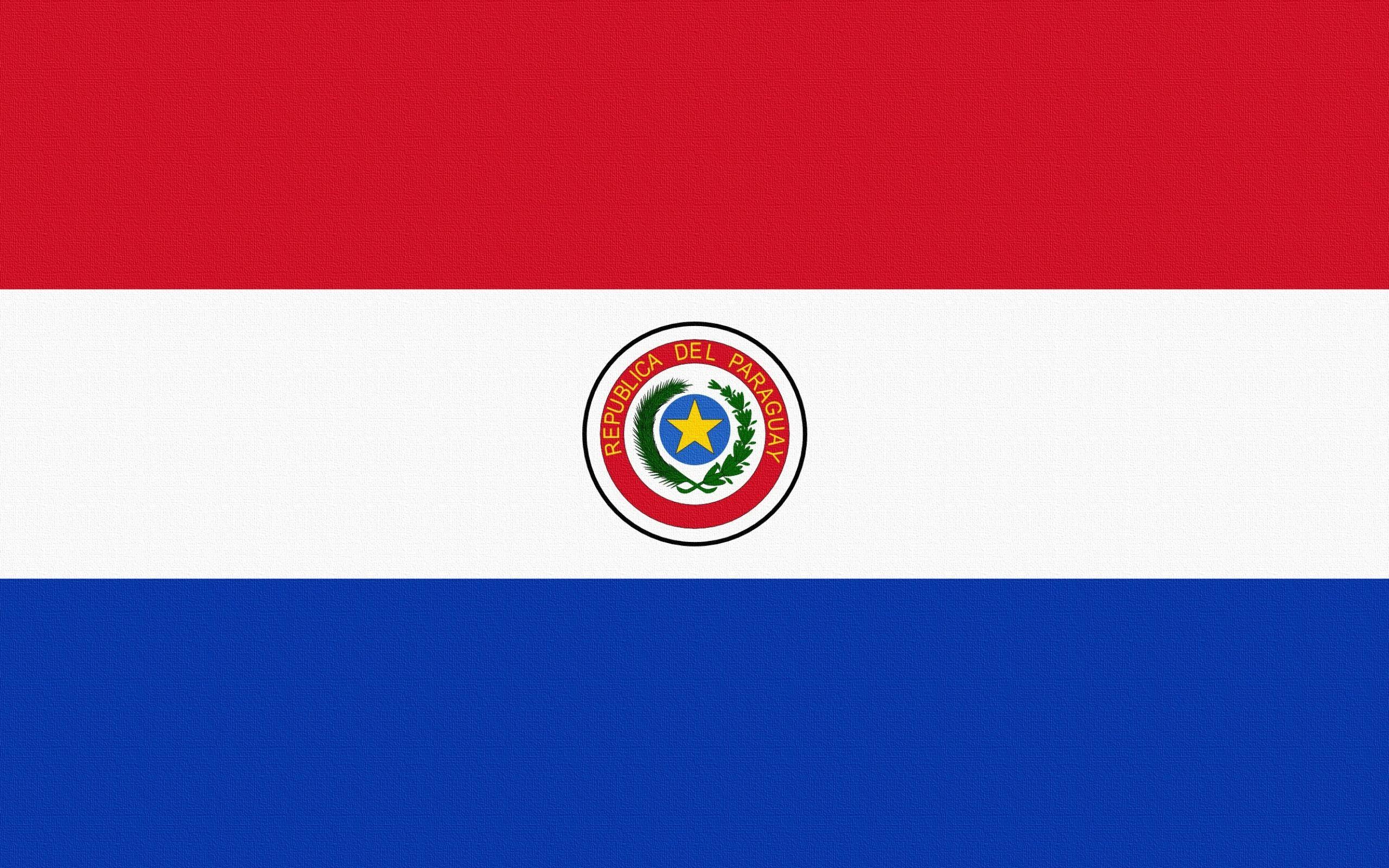 Download Wallpapers Paraguay, Flag, Line HD
