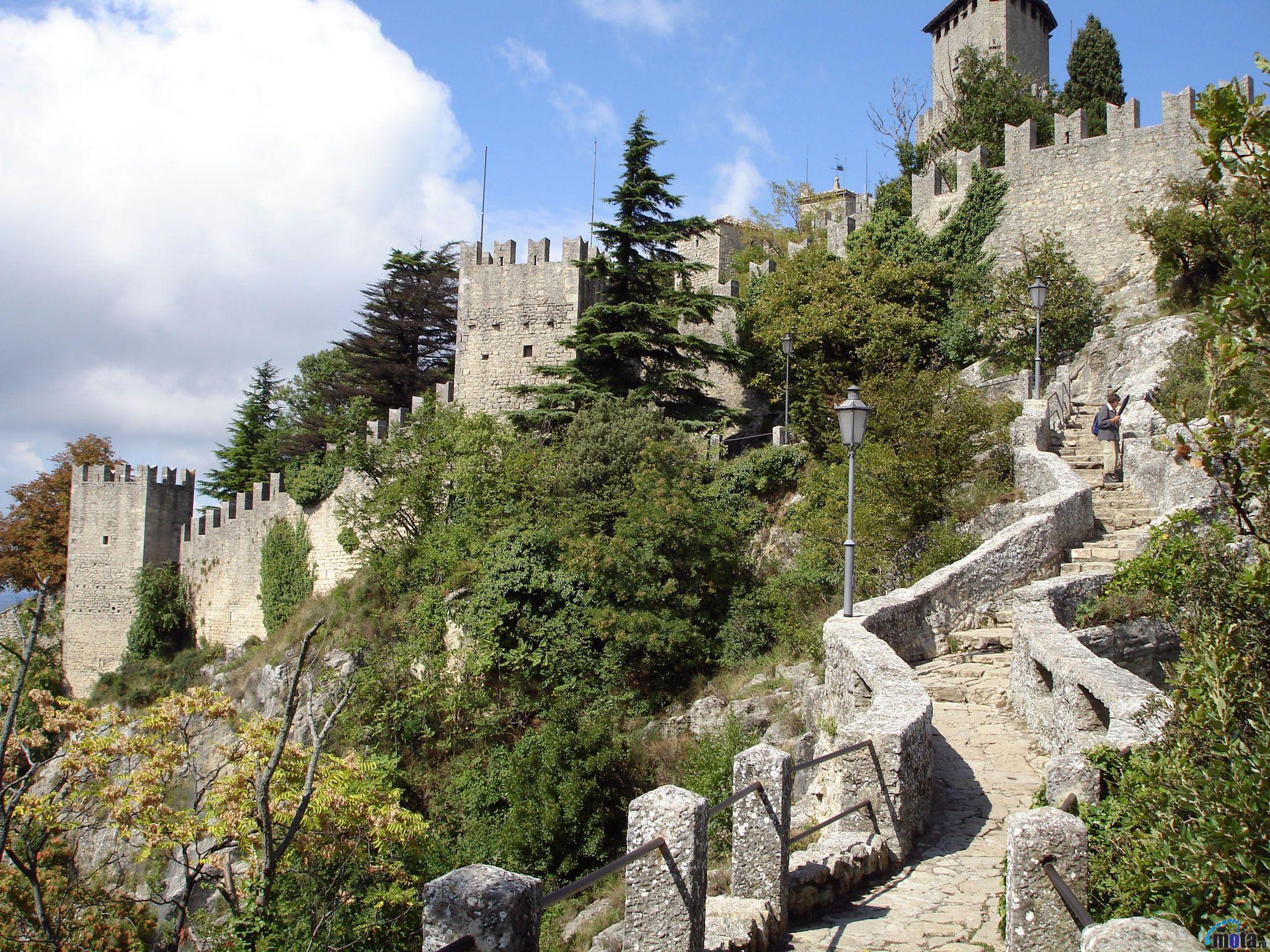 Fortress walls in San Marino, Italy wallpapers and image