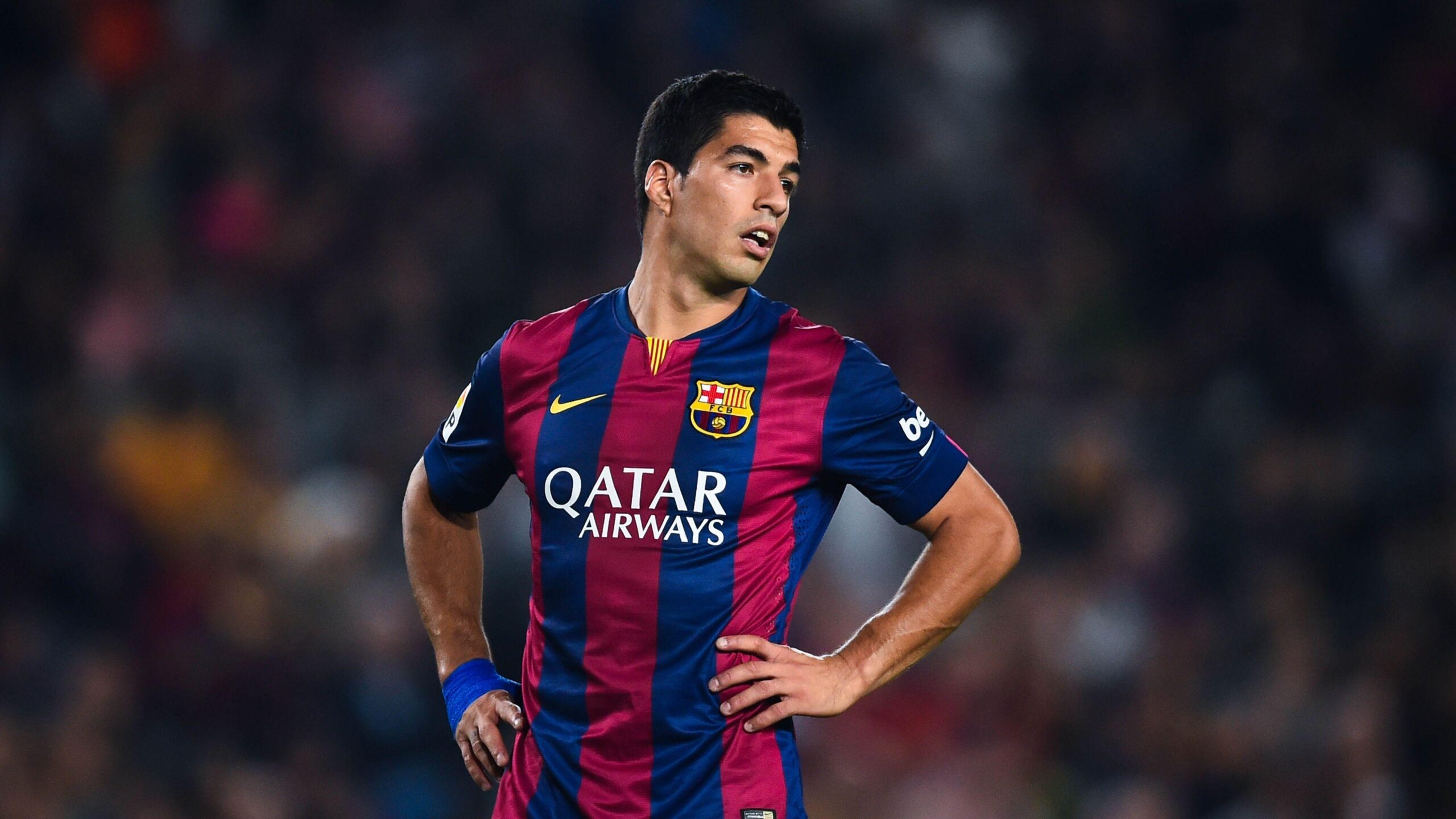 Download Wallpapers Luis suarez, Striker, Barcelona