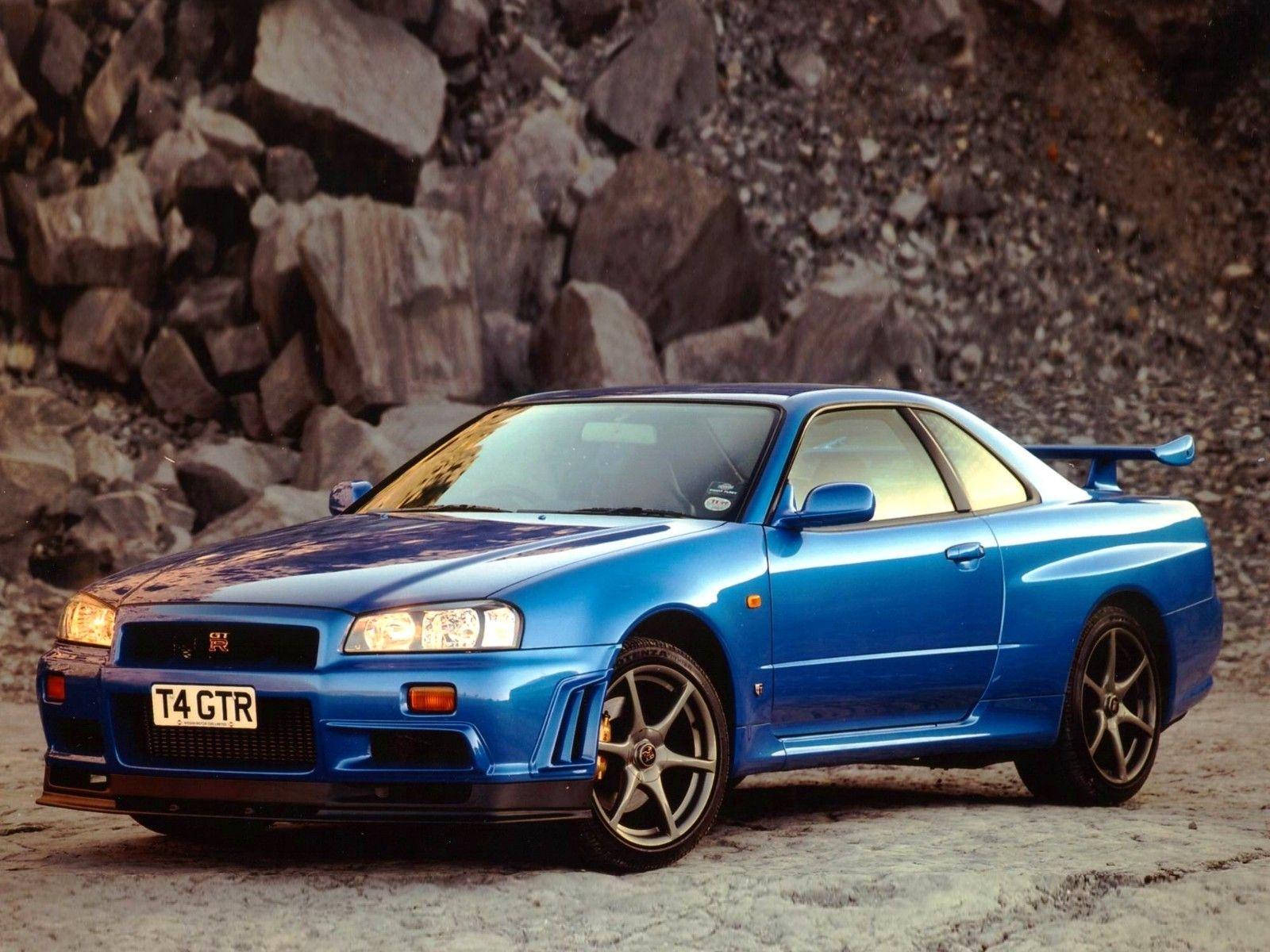 Cars vehicles blue cars Nissan Skyline GT