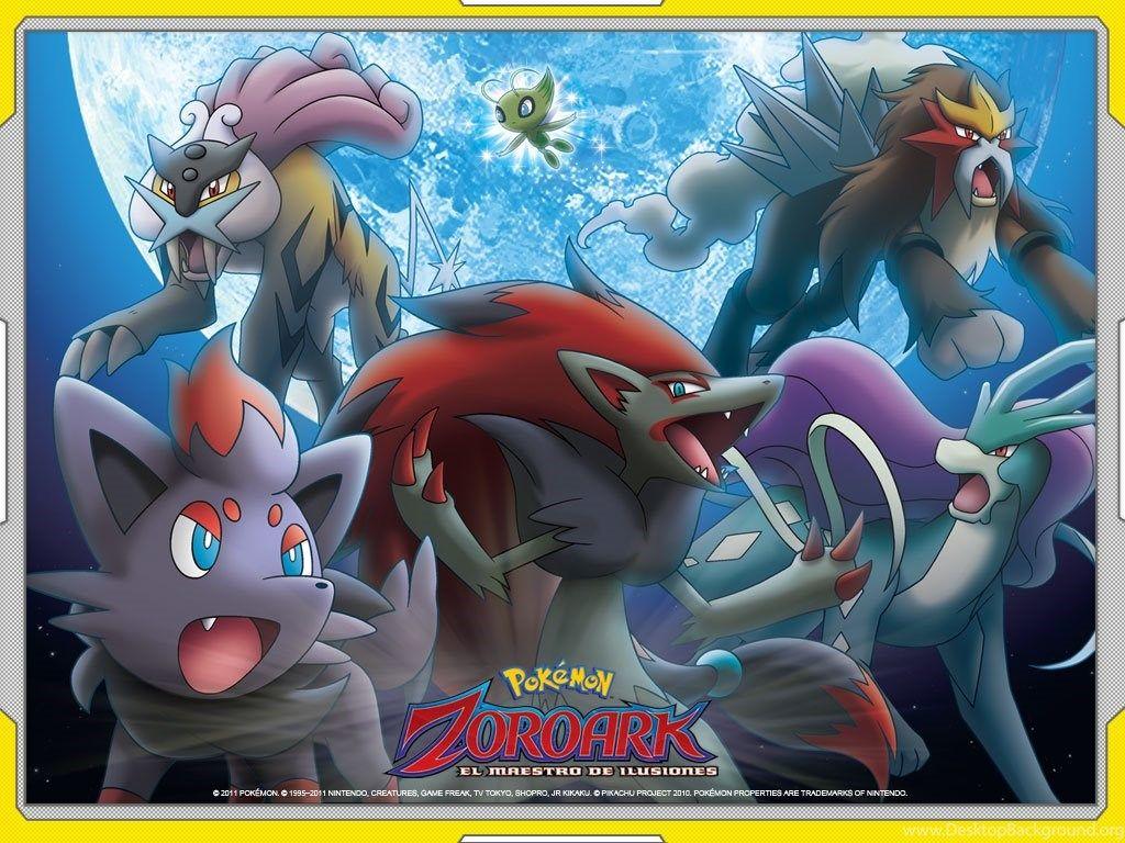 Zoroark And The Legendary Dogs Legendary Pokemon Wallpapers