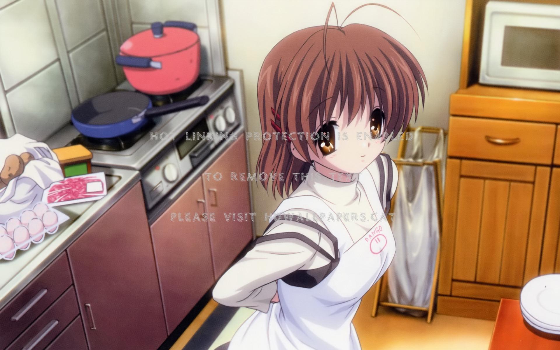 nagisa furukawa apron clannad dango ketchen