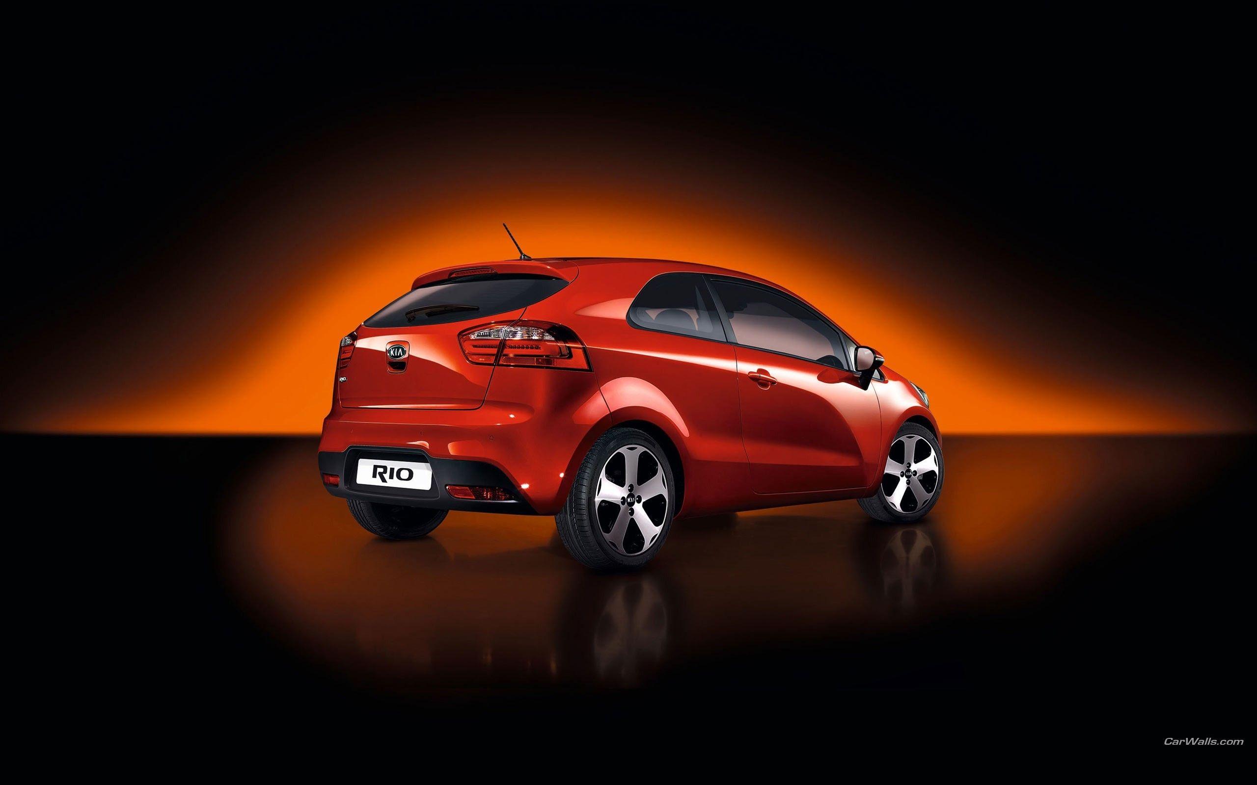 Kia rio cars rear angle view vehicles wallpapers