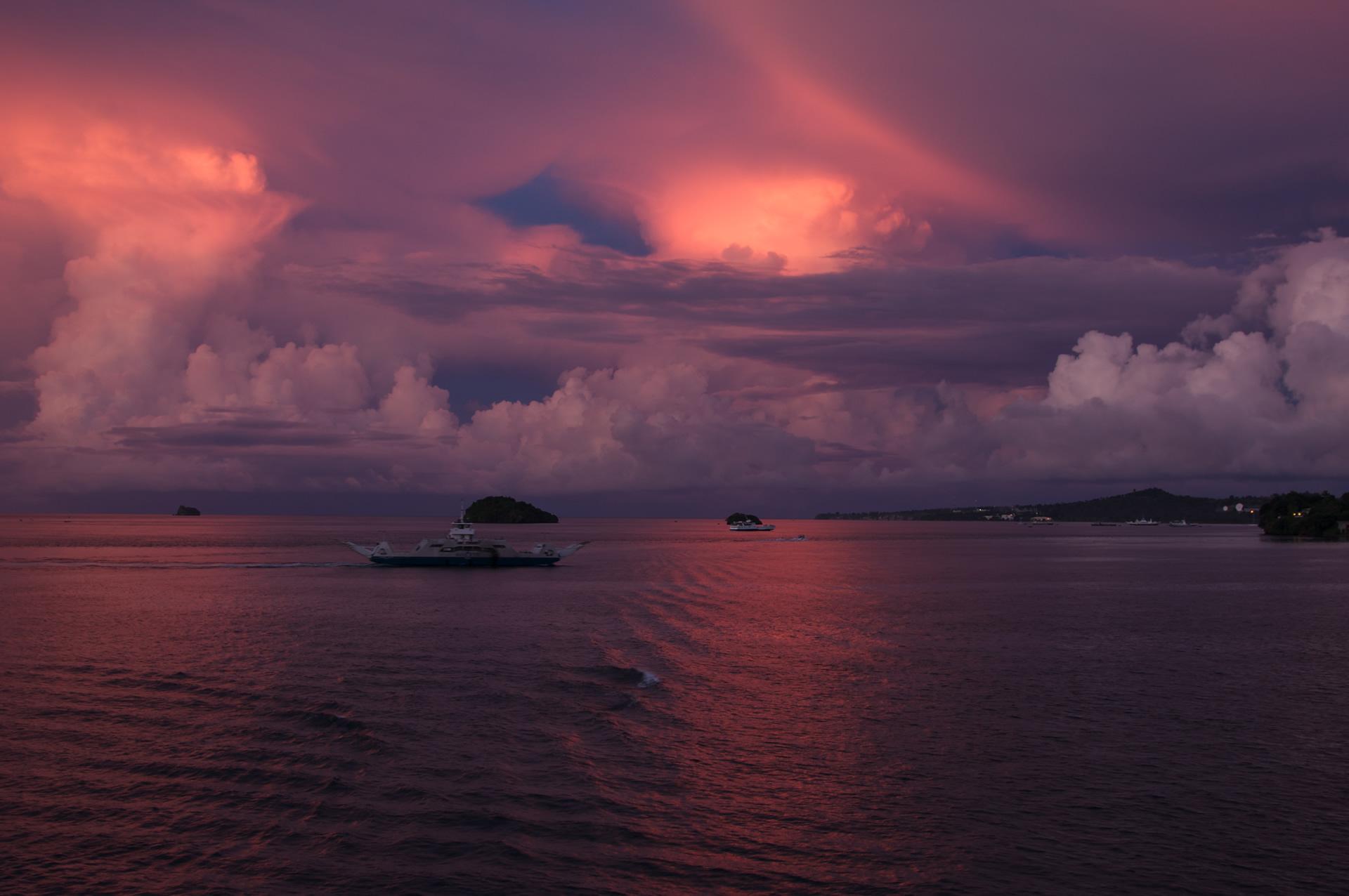 comoros excellent sunset