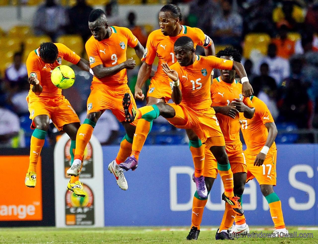 Ivory Coast National Football Team 2014 WC HD Backgrounds Wallpapers