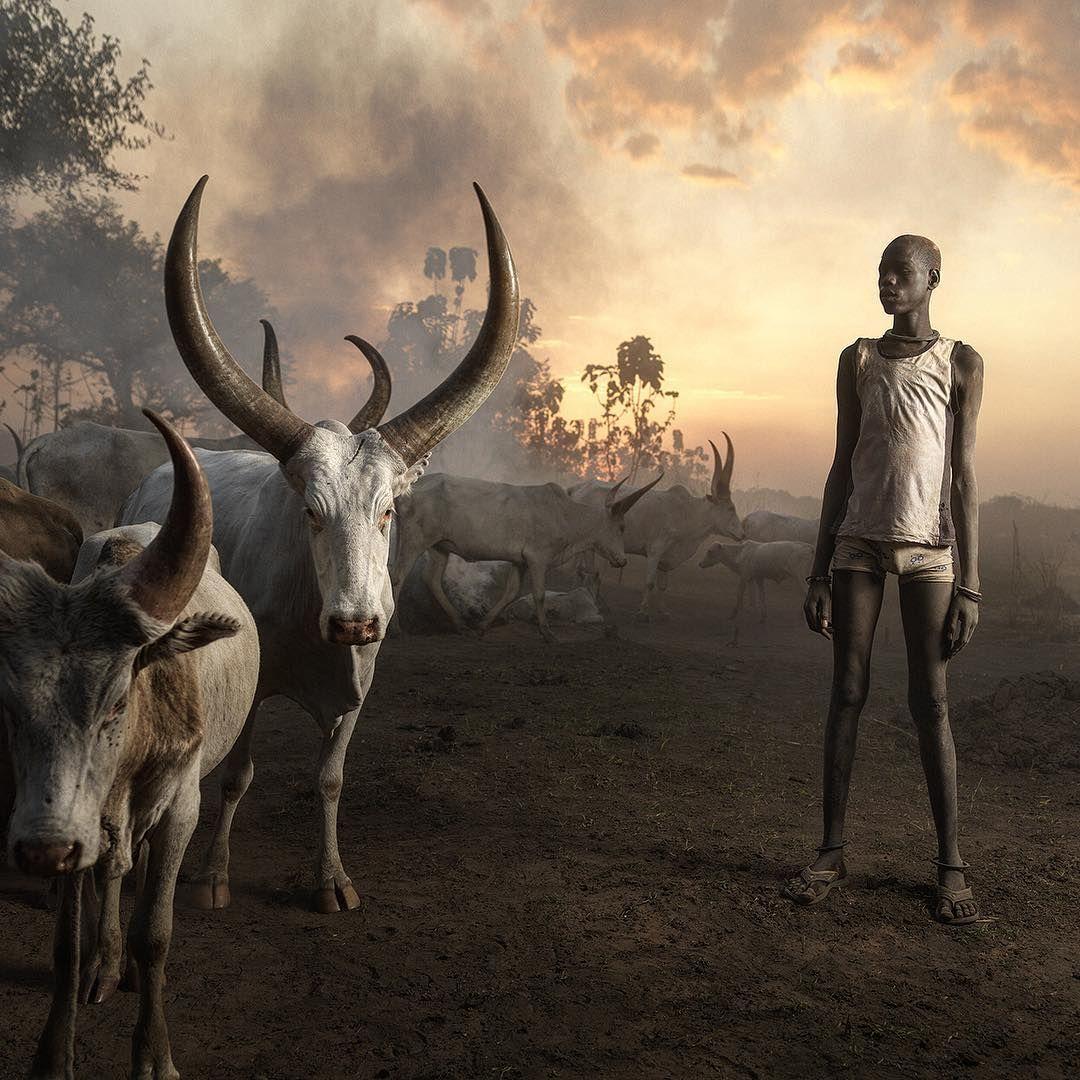 marcogrobYoung Man of the nomadic Mundari Tribe photographed near