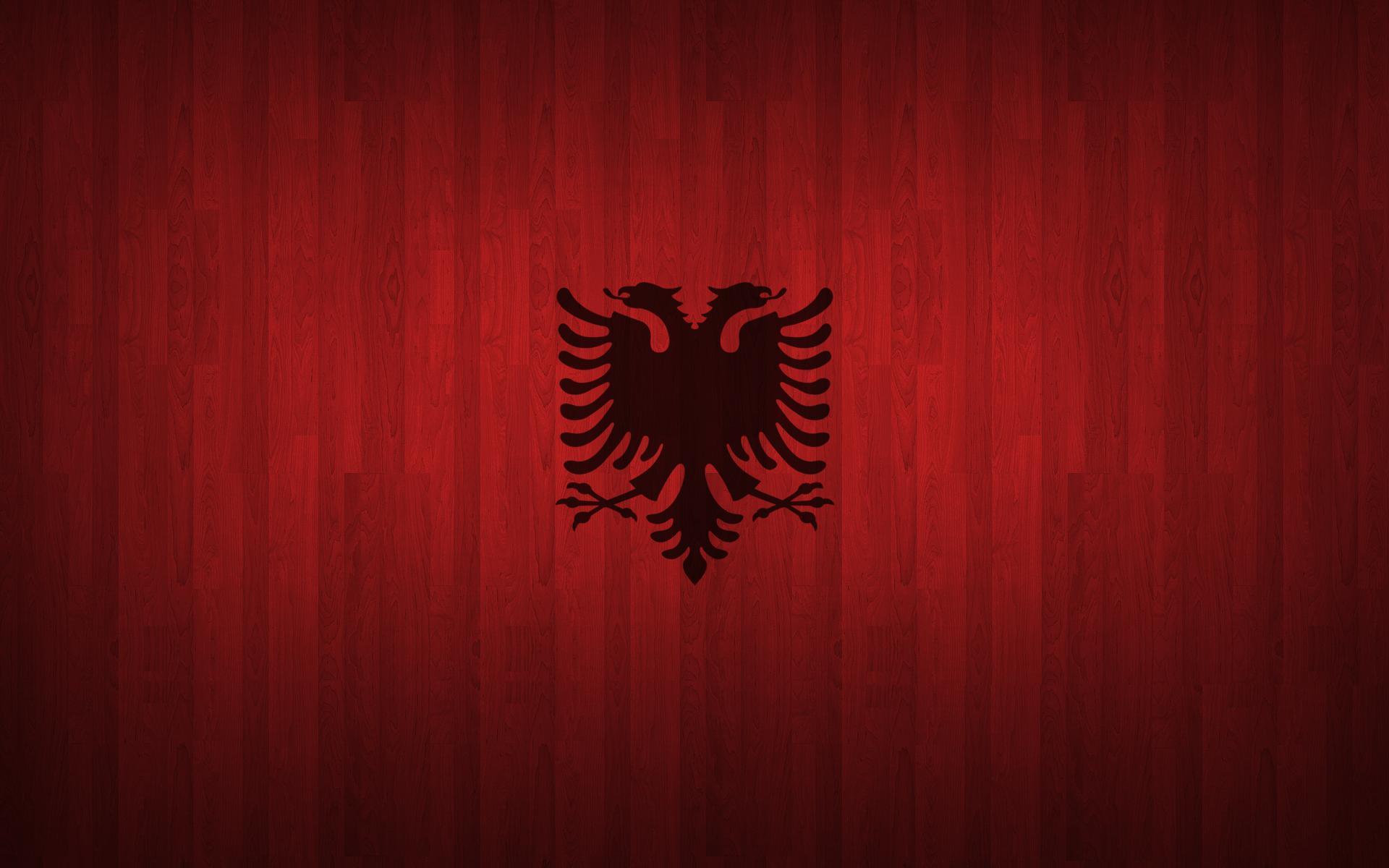 Albanian Wood Flag Wallpapers