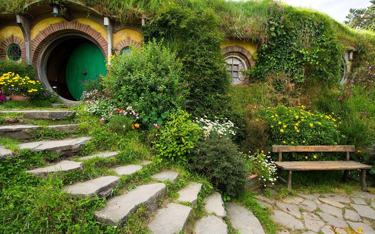 Image New Zealand Matamata Hobbiton Park Nature stairway