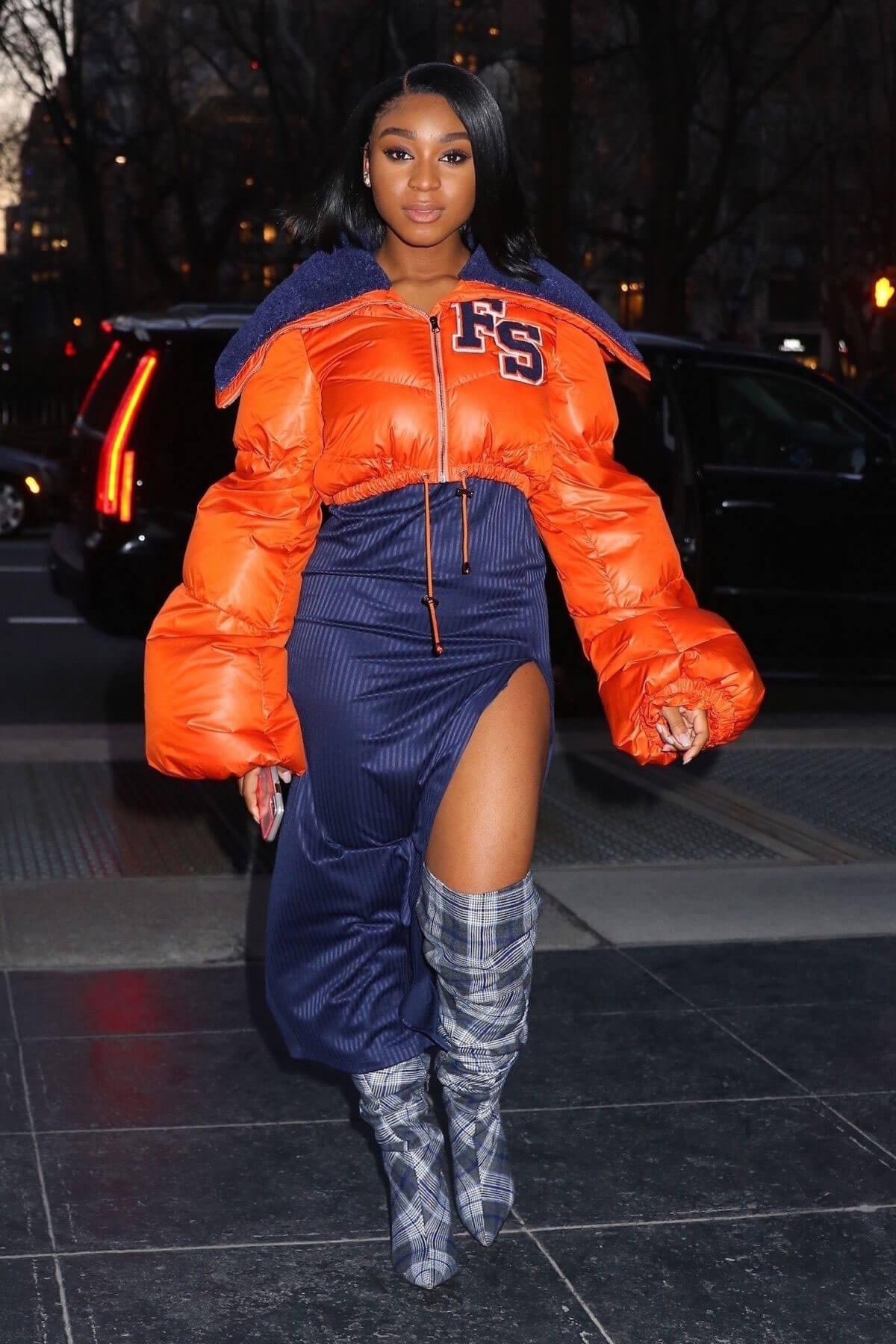 Normani Kordei Stills Arrives at Sony Building in New York 2018/01