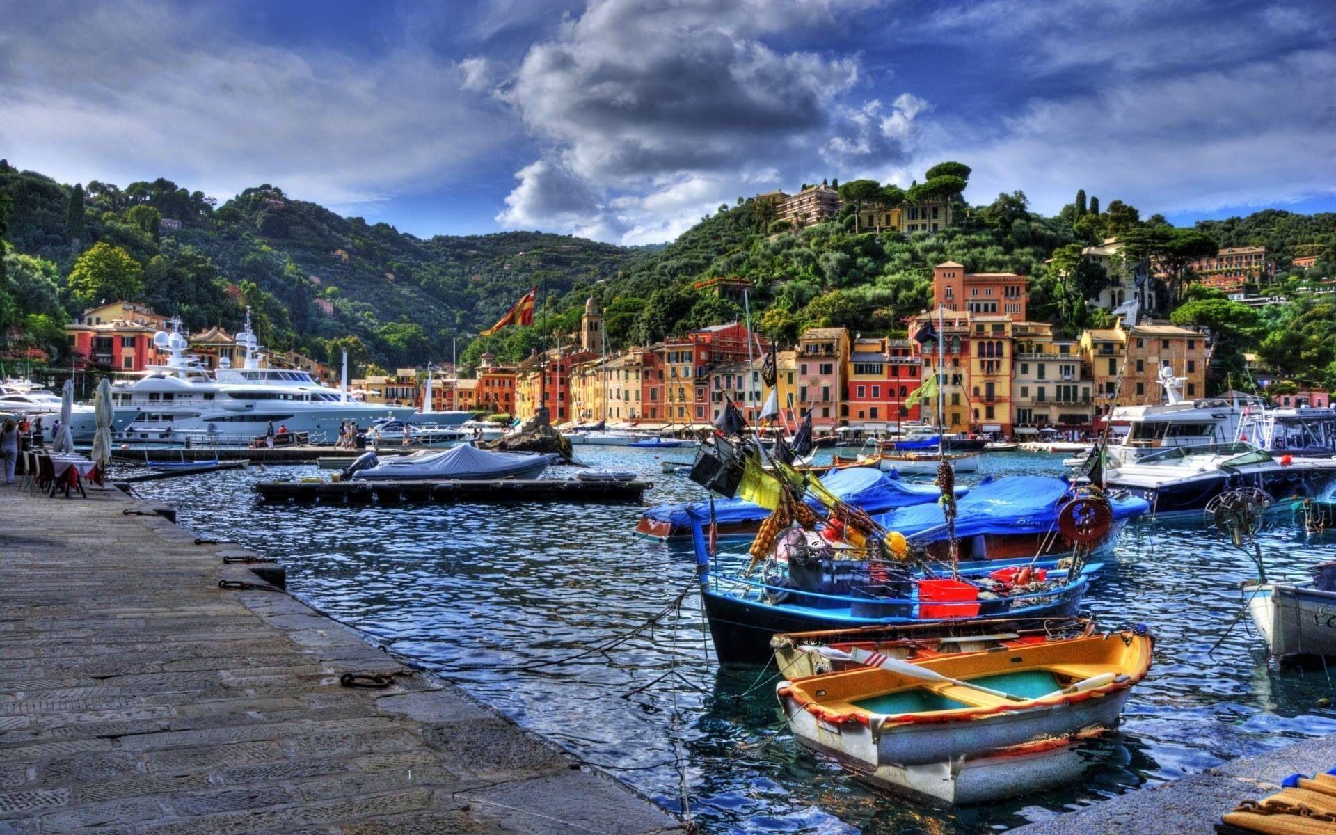 Iphone Portofino Italy Wallpapers Picturesque Harbor