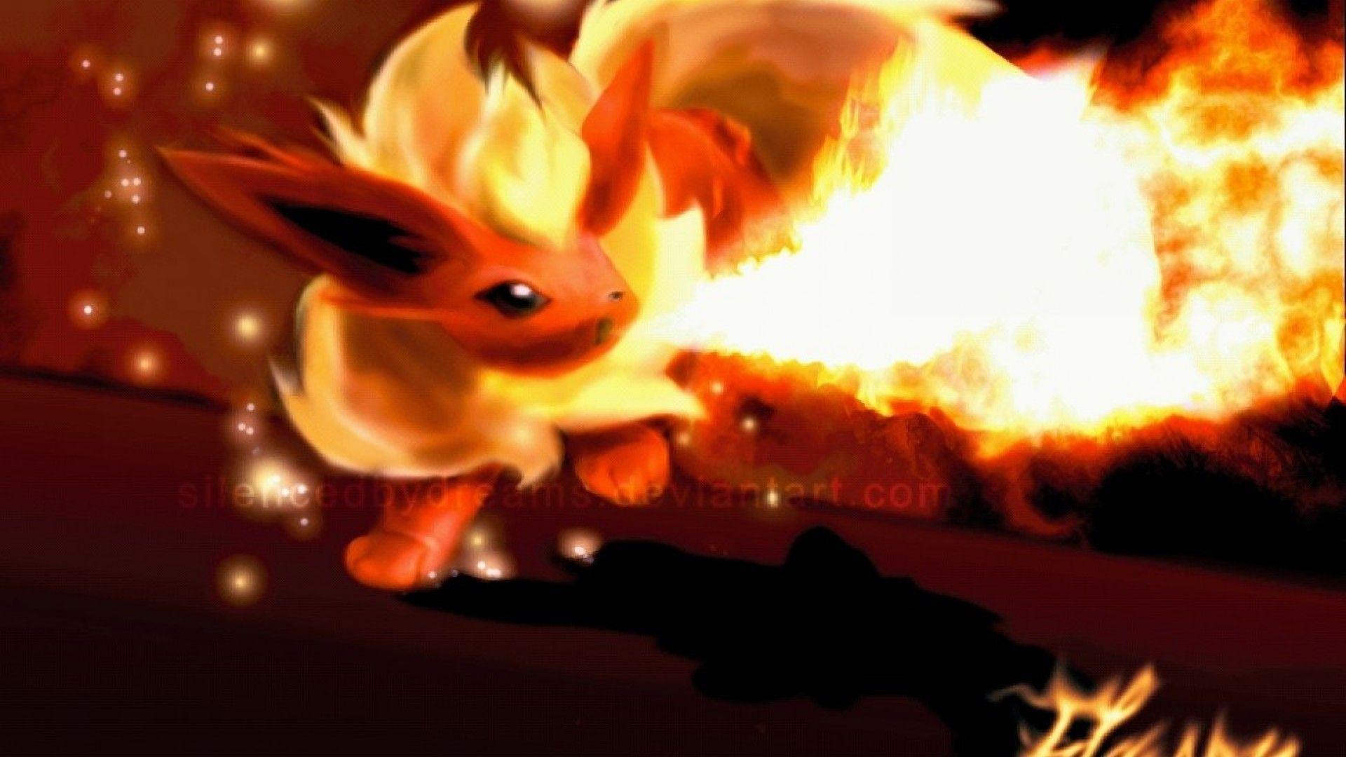 ScreenHeaven: Flareon Pokemon desktop and mobile backgrounds