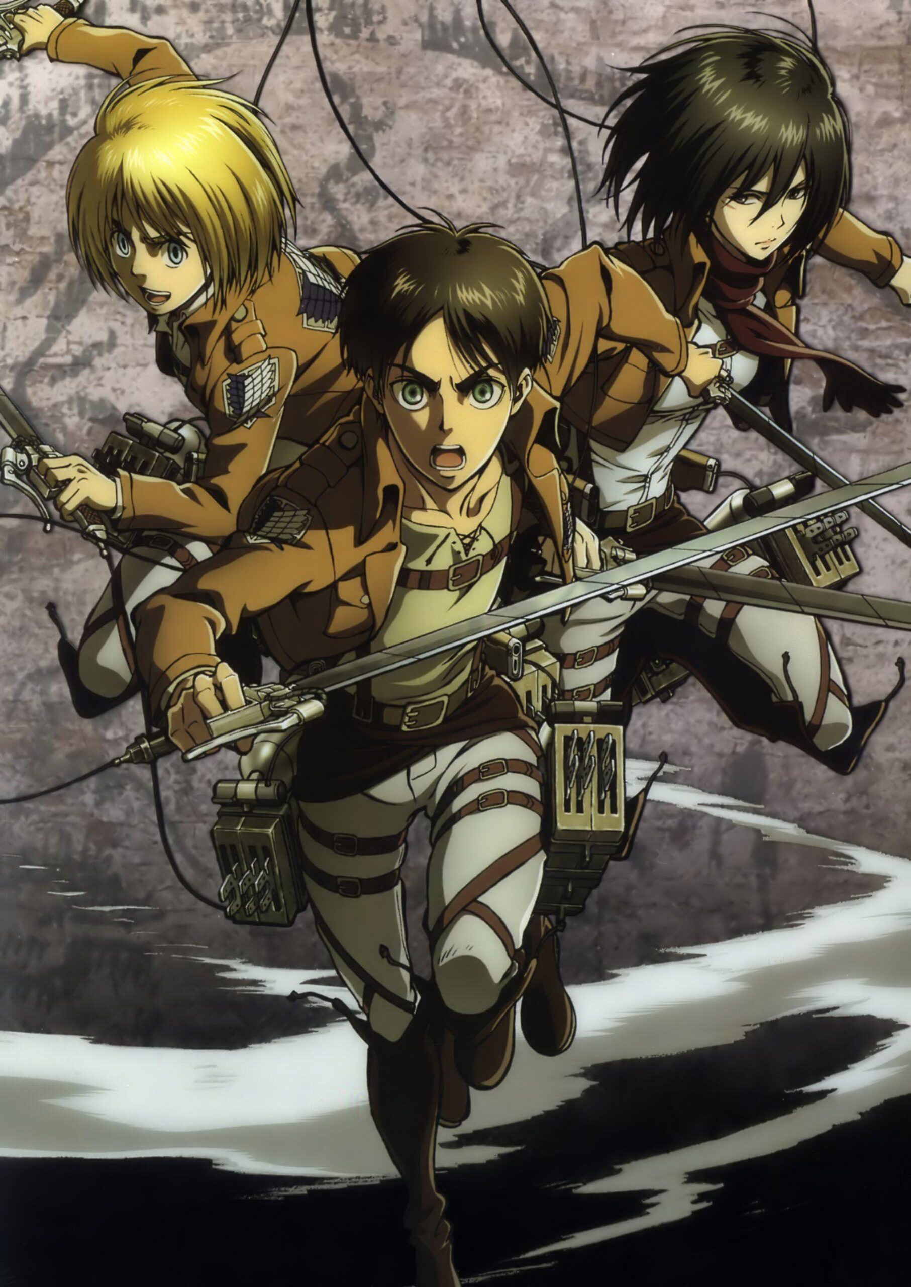 Anime Shingeki no Kyojin Series Armin Arlert Character Eren Yeager