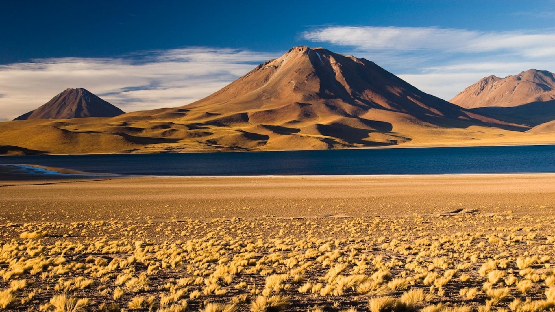 Andes atacama desert chile steppe beige wallpapers