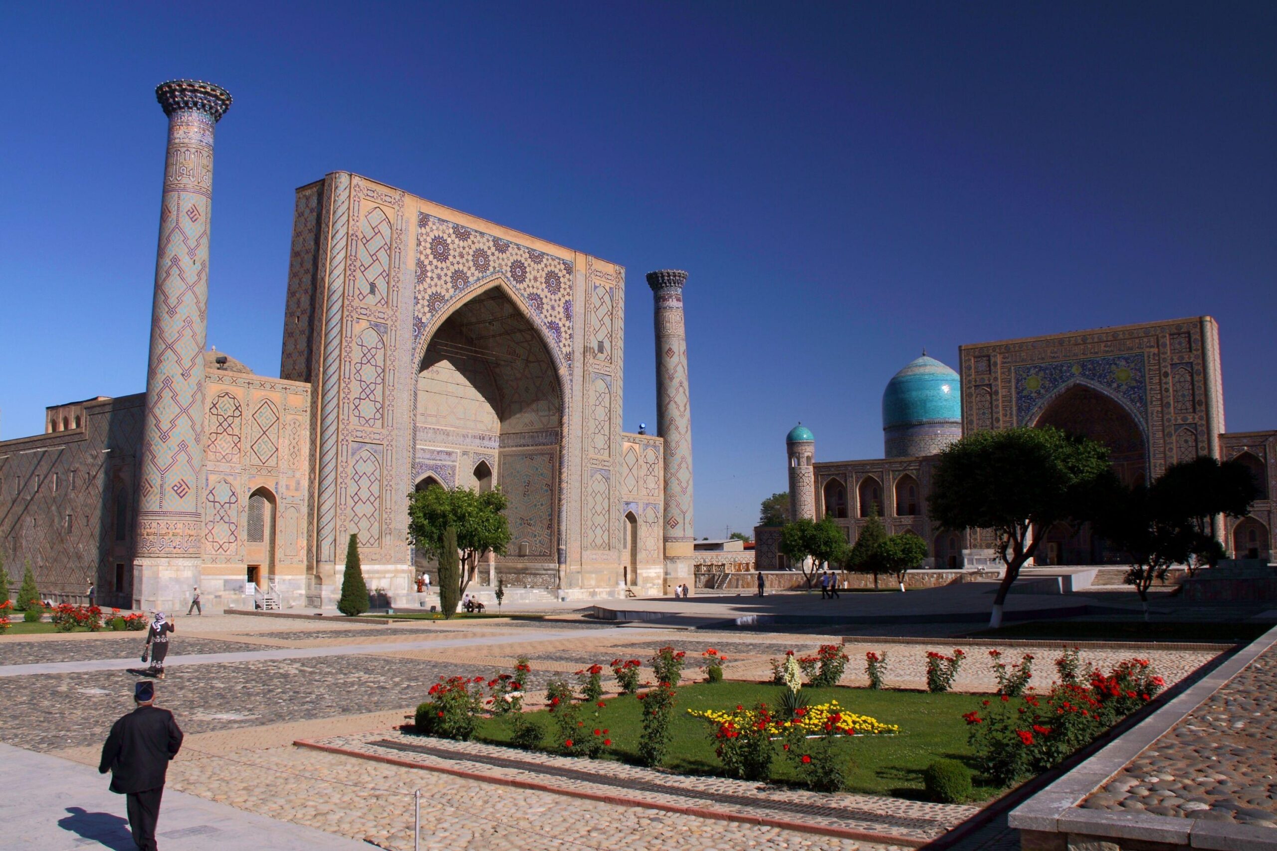 Column Uzbekistan Samarkand Temples Cities