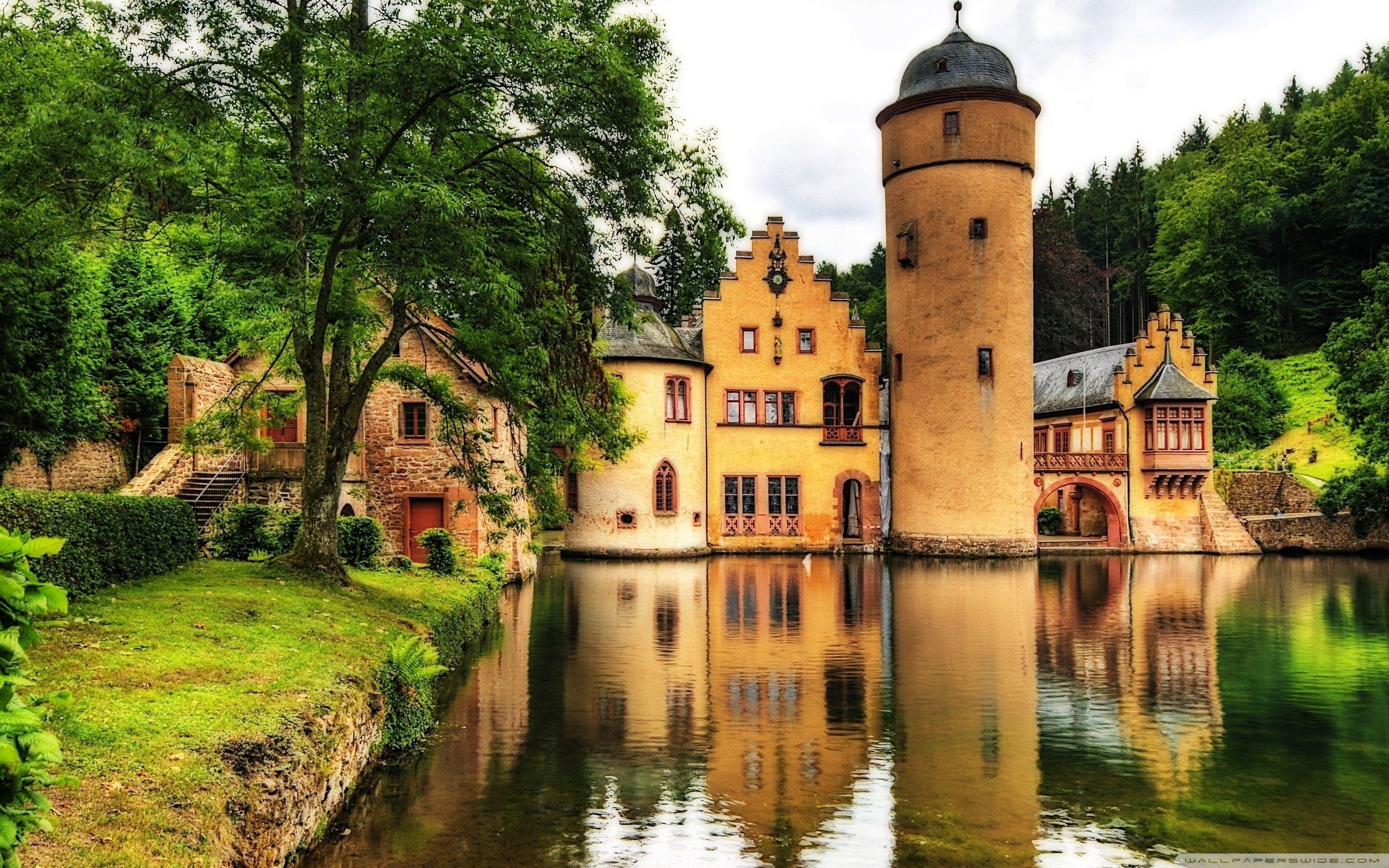 Mespelbrunn Castle, Germany ❤ 4K HD Desktop Wallpapers for 4K Ultra