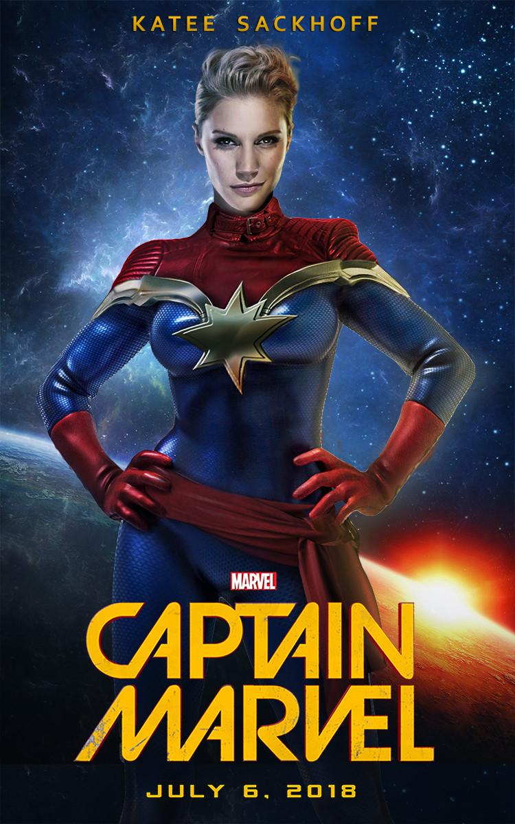 Here’s Katee Sackhoff as Captain Marvel!