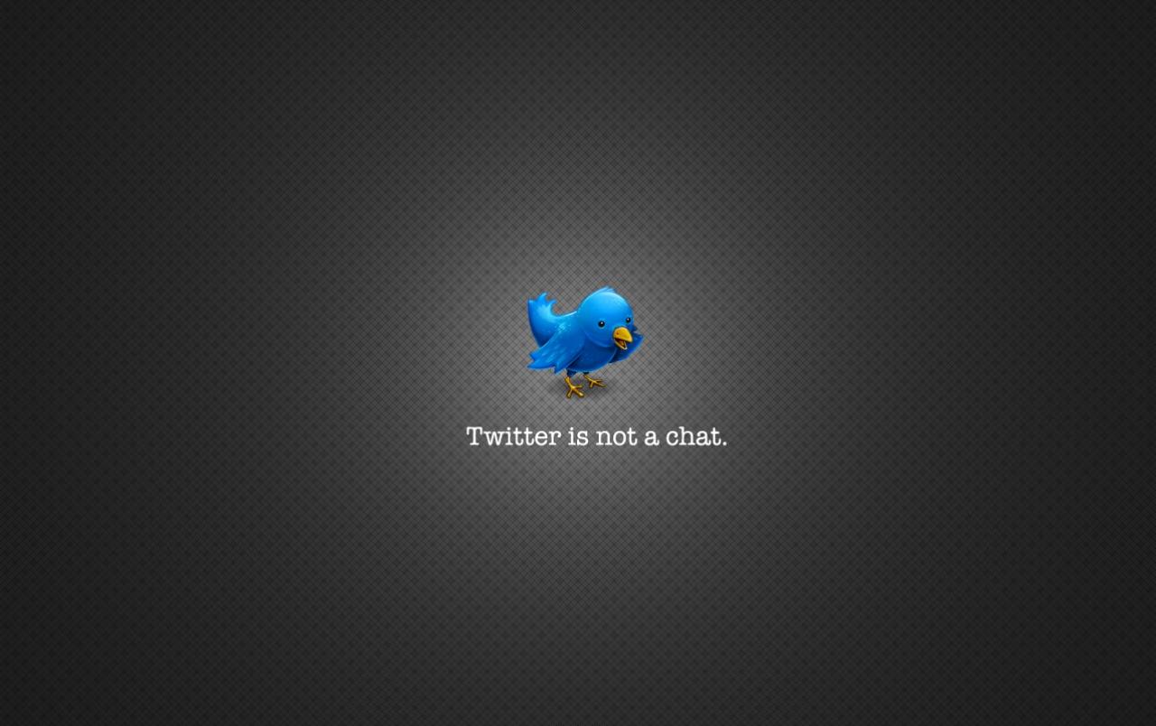 Twitter is not a chat wallpapers