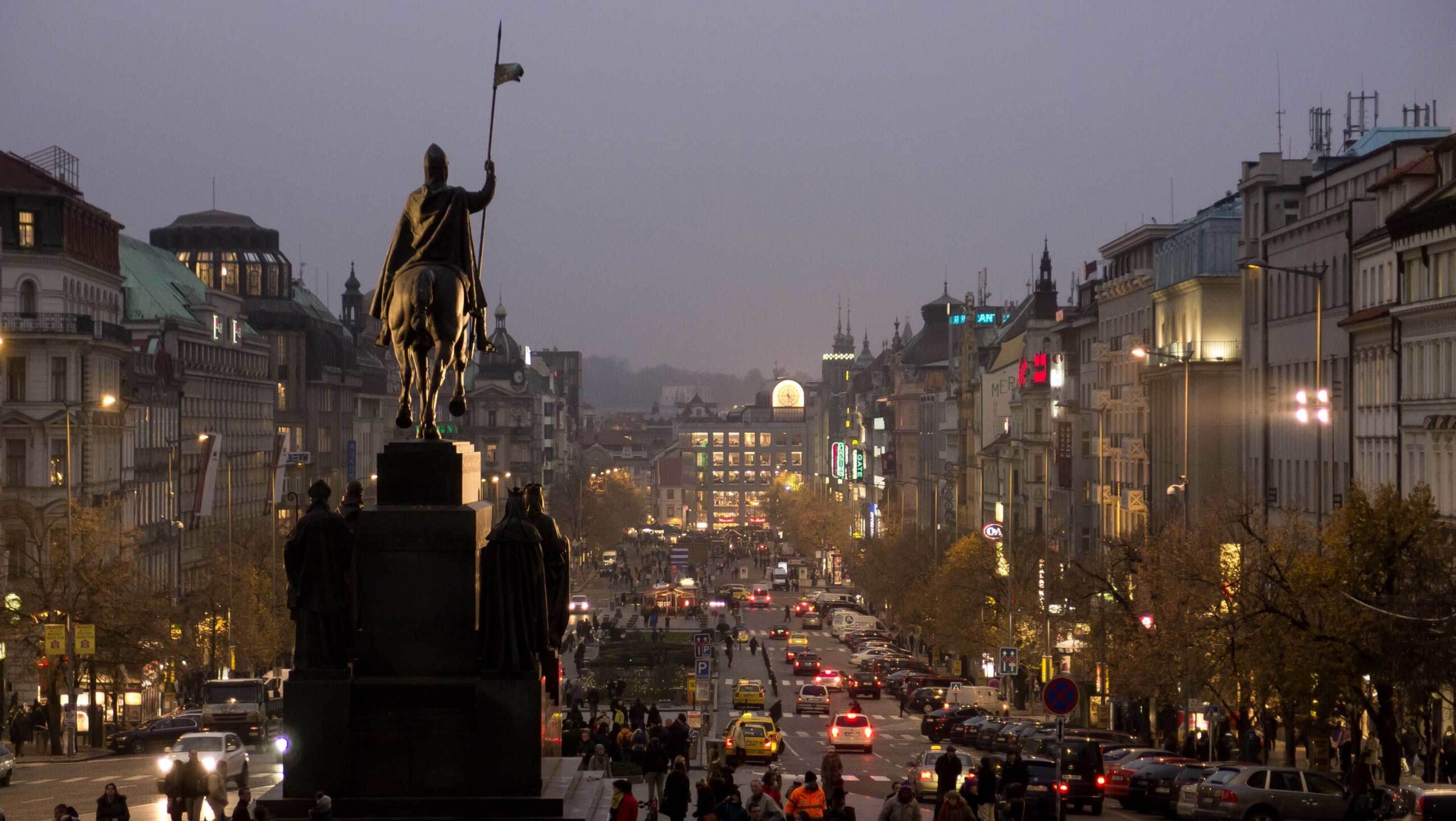 Wenceslas Square in Prague Computer Wallpapers, Desktop