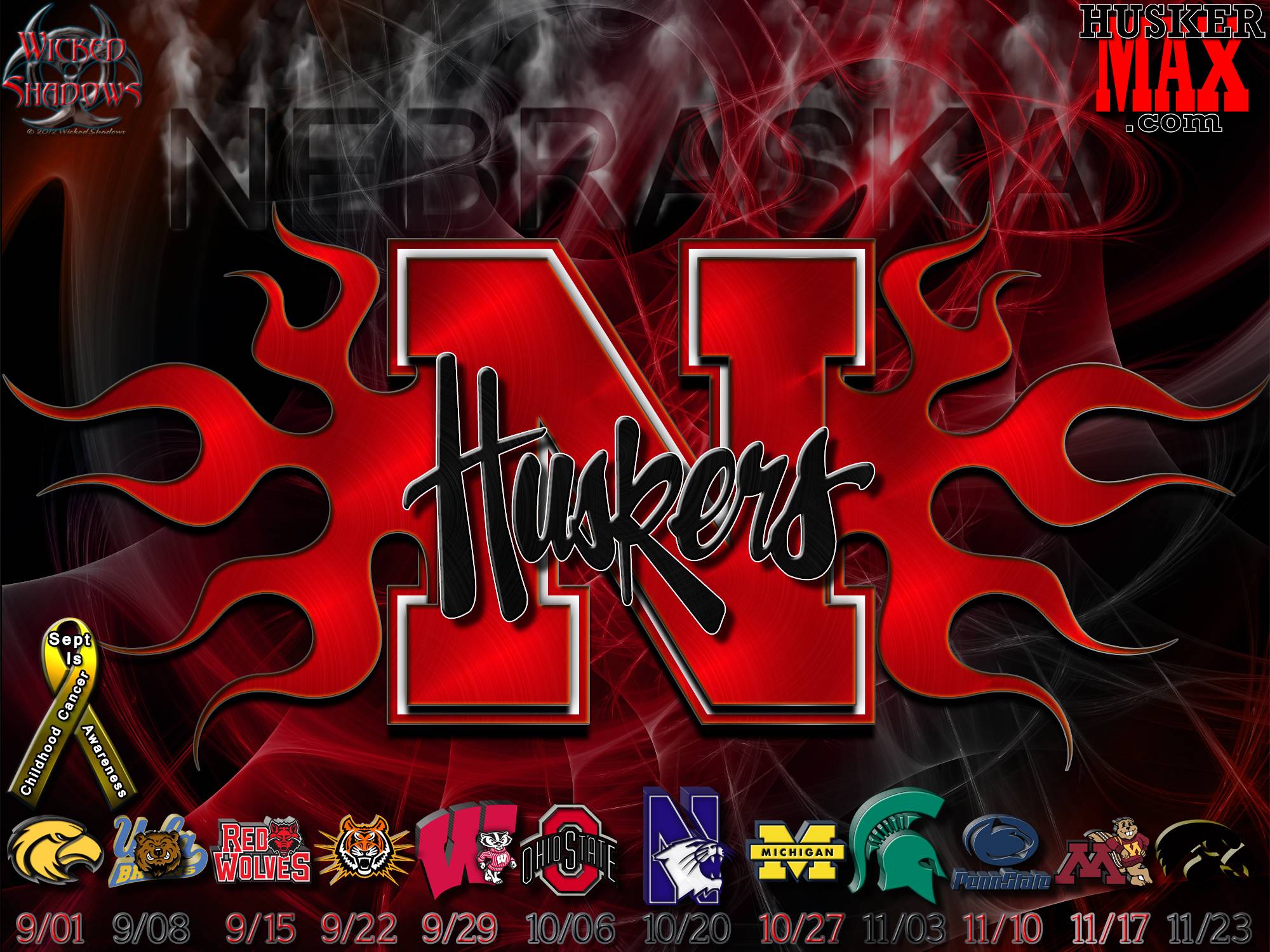 Desktop Wallpapers Nebraska Husker Football 1920 X 1080 338 Kb