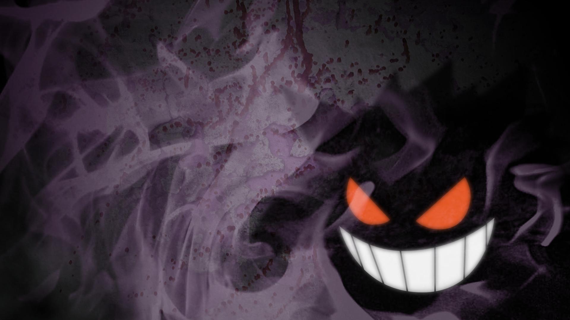 Got bored and threw together a Gengar wallpaper. : pokemon