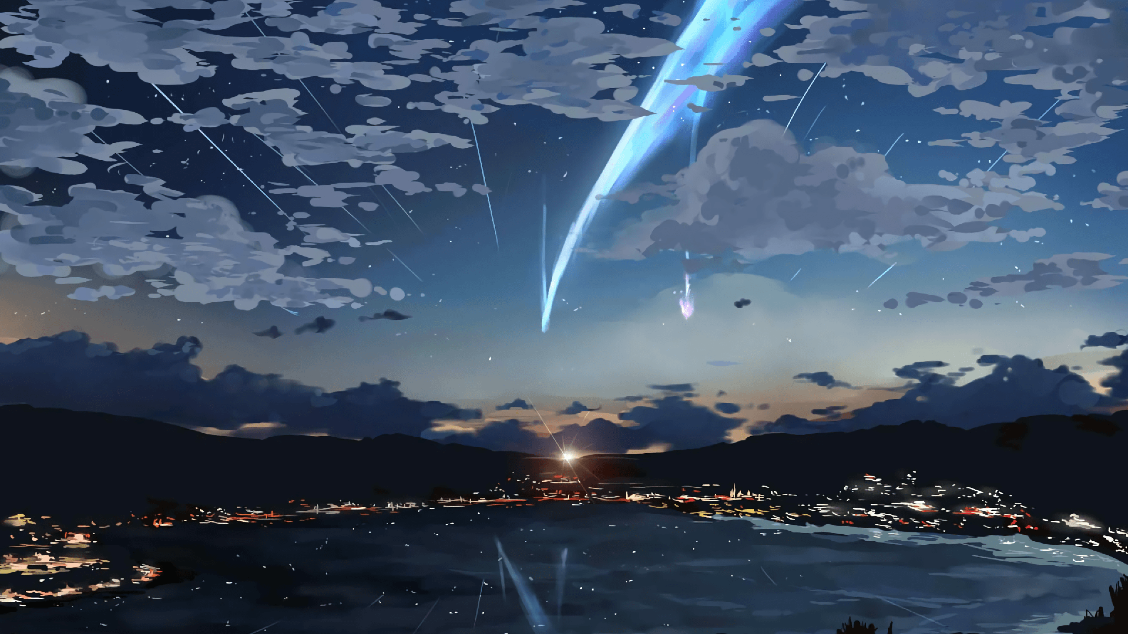 Download Your Name, Sky, Stars, Kimi No Na Wa, Lights