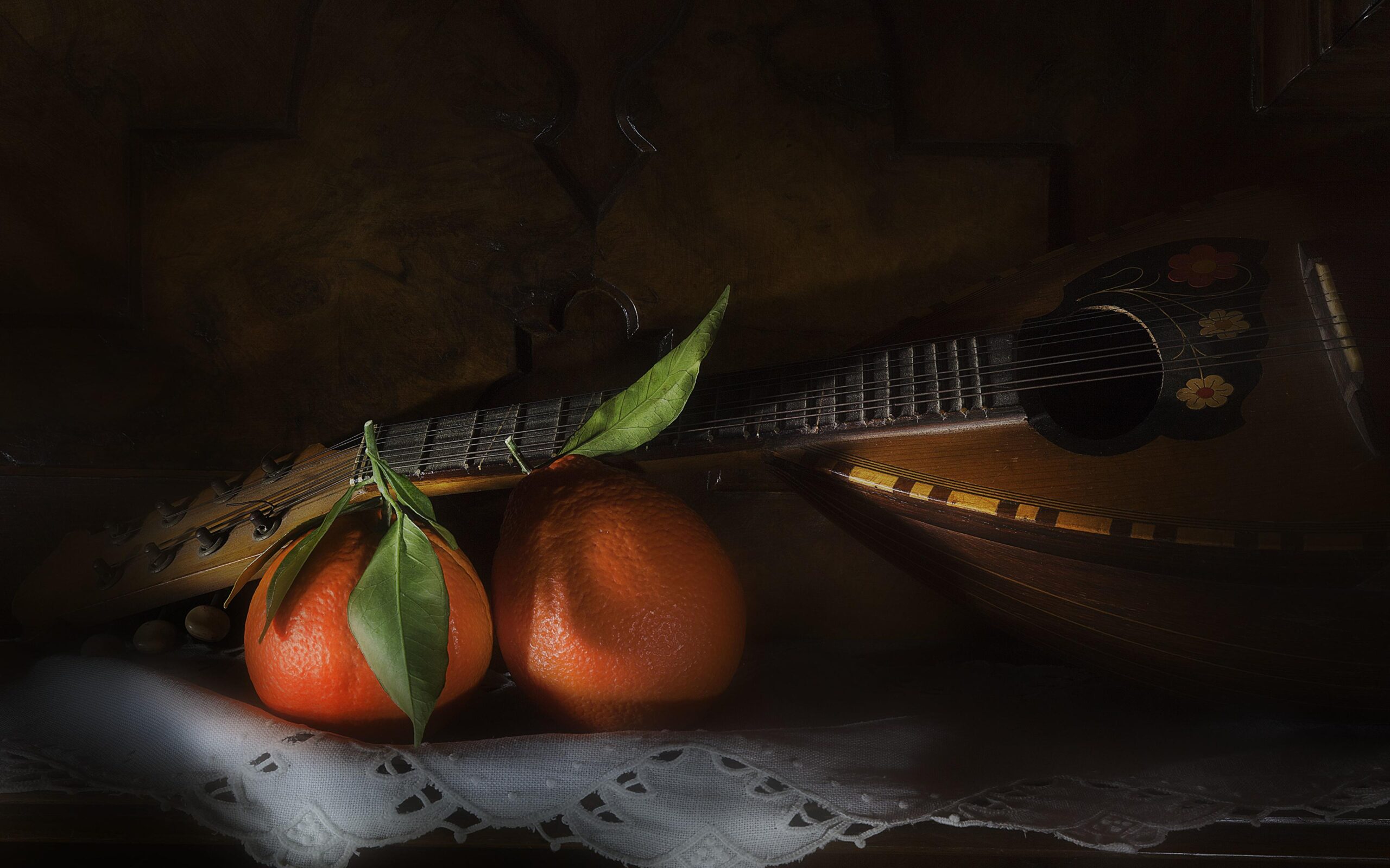 Image Mandolin Orange fruit Food Musical Instruments