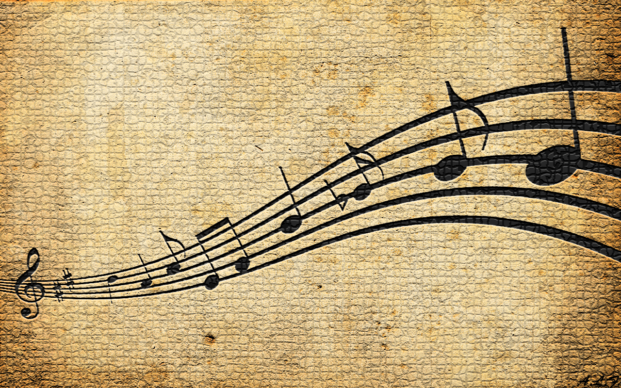 Vintage Music Note Image ~ Click Wallpapers