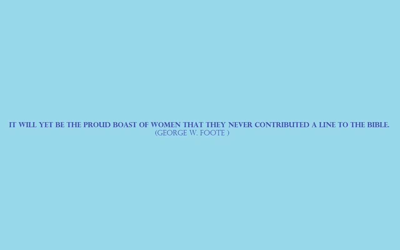 The Proud Boast Of Women