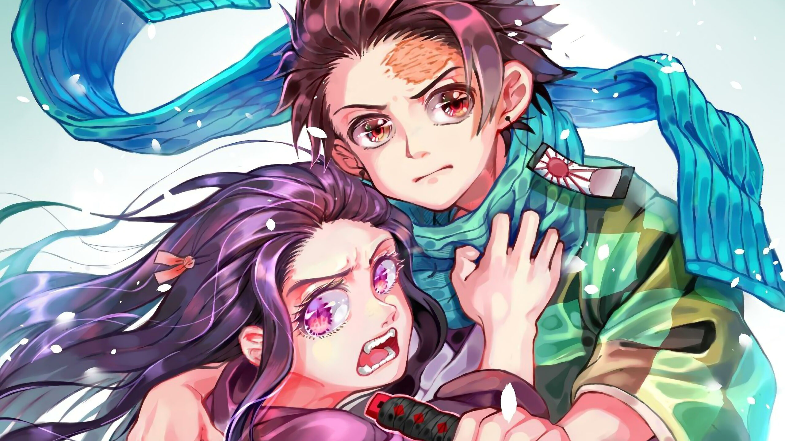 Tanjirou and Nezuko Kimetsu No Yaiba 4K Wallpapers