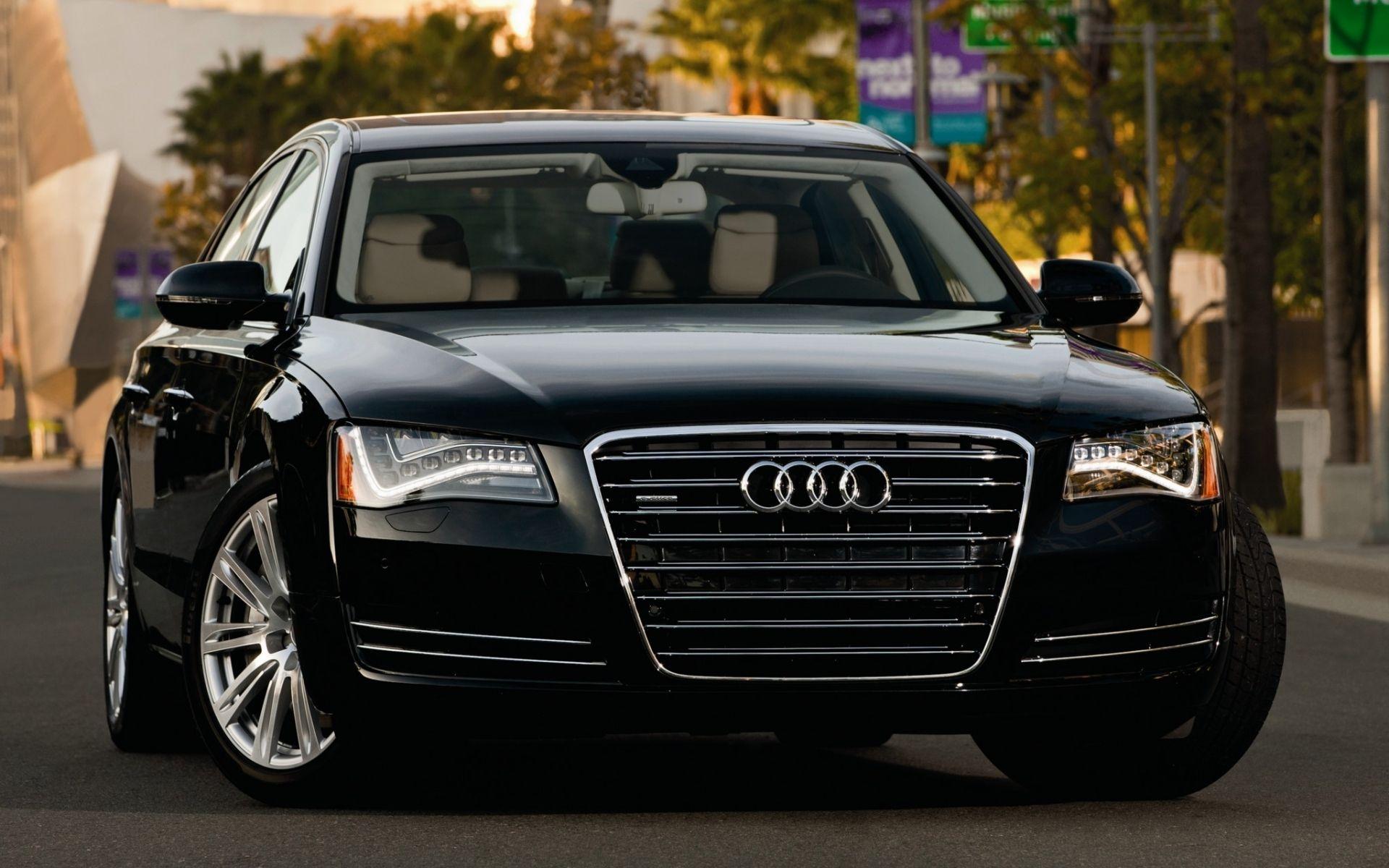 2014 Audi A8 Sedan Black Wallpapers