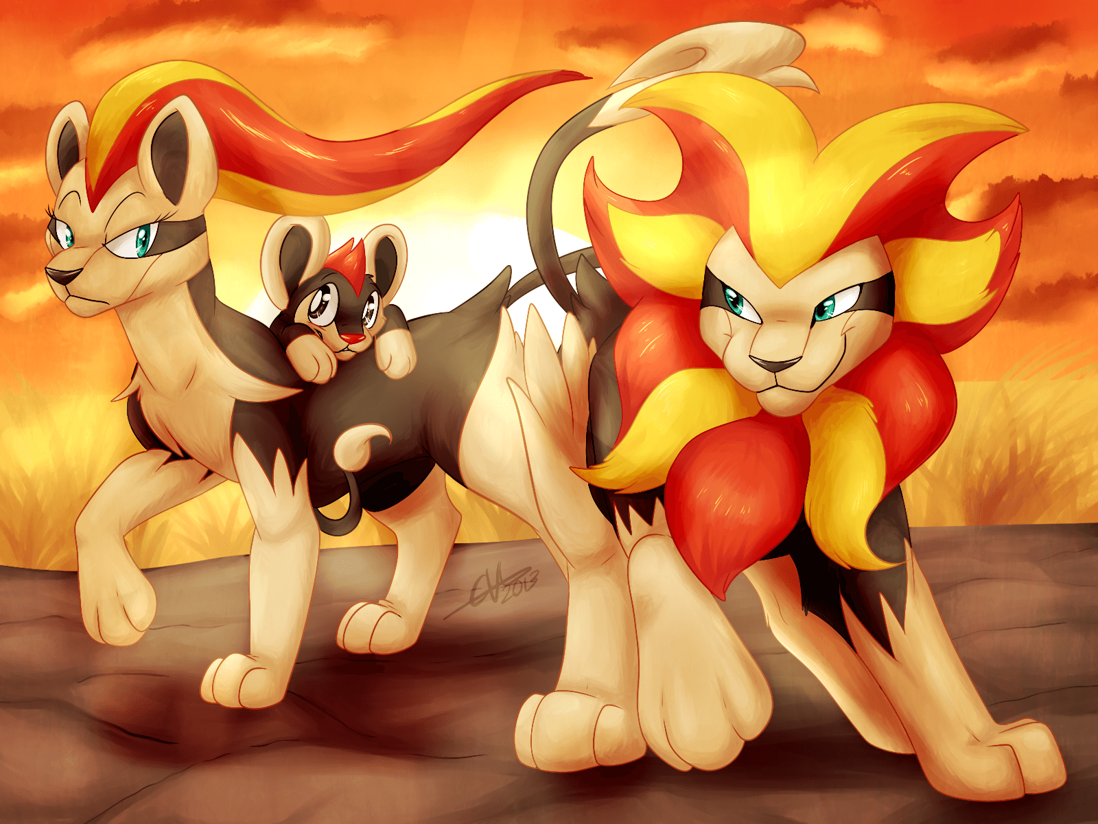 668 Pyroar by britishstarr