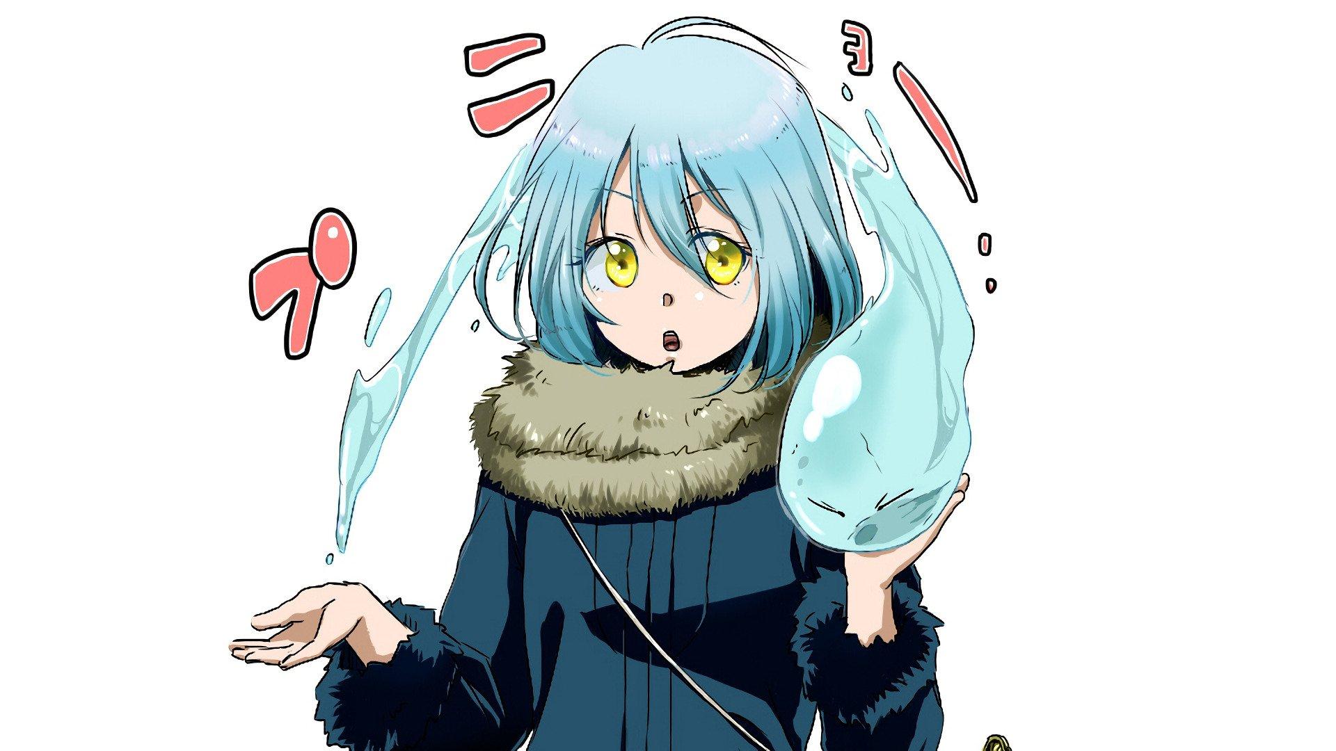 Rimuru Tempest in human form play with slime form HD Wallpapers