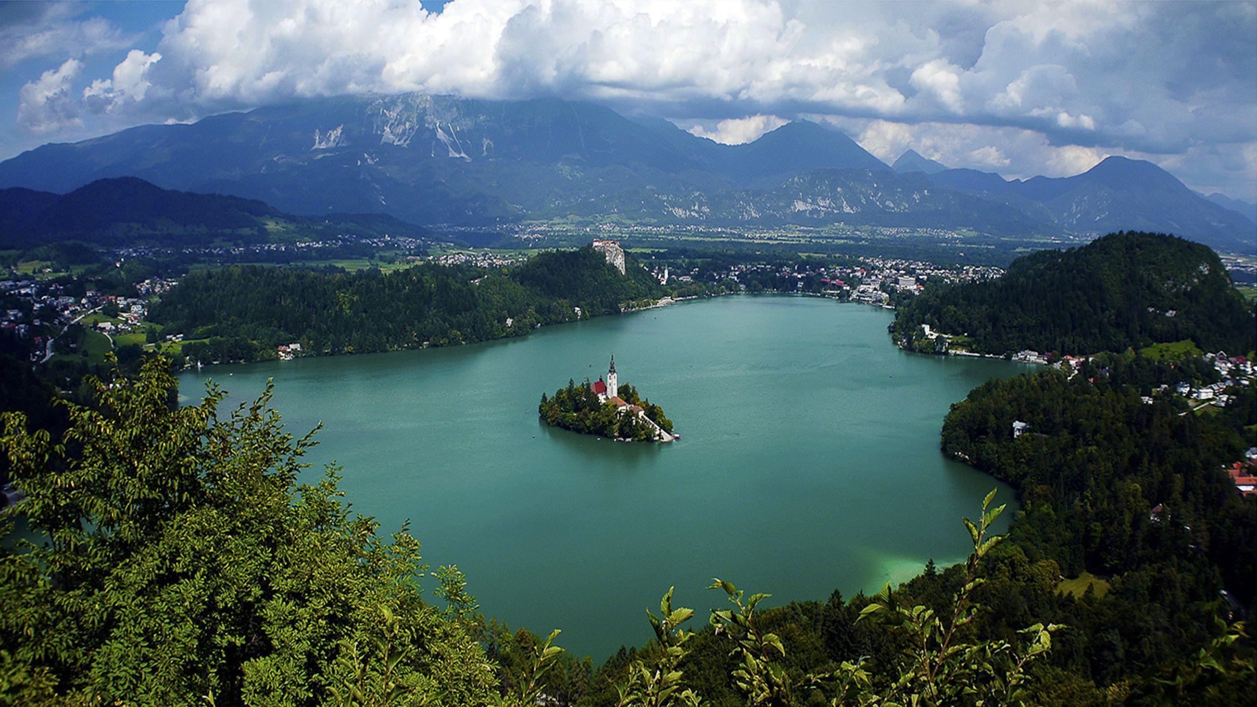 Beautiful Landscape, Lake Bled, Slovenia, Wallpapers Hd