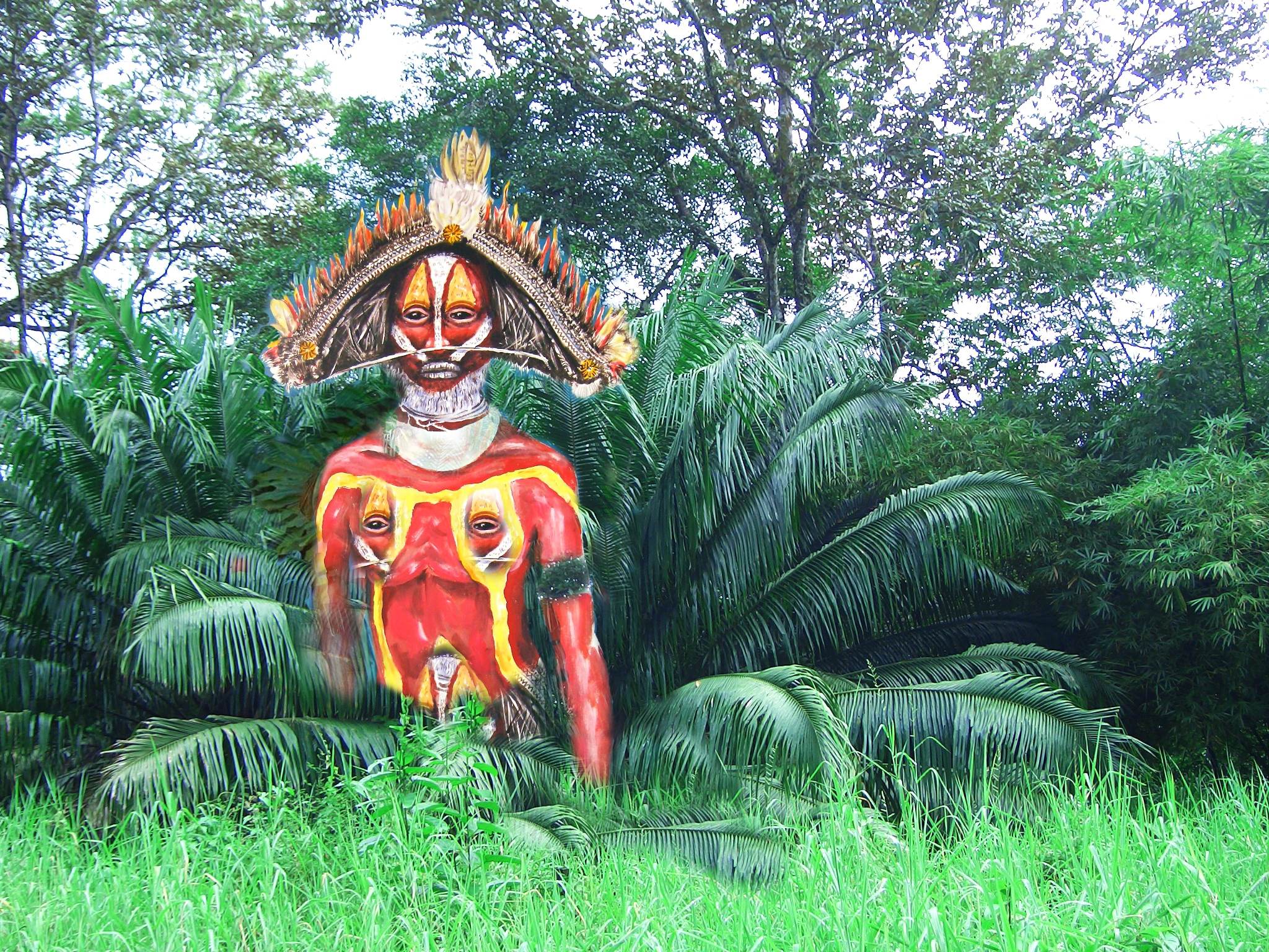 warrior from Papua