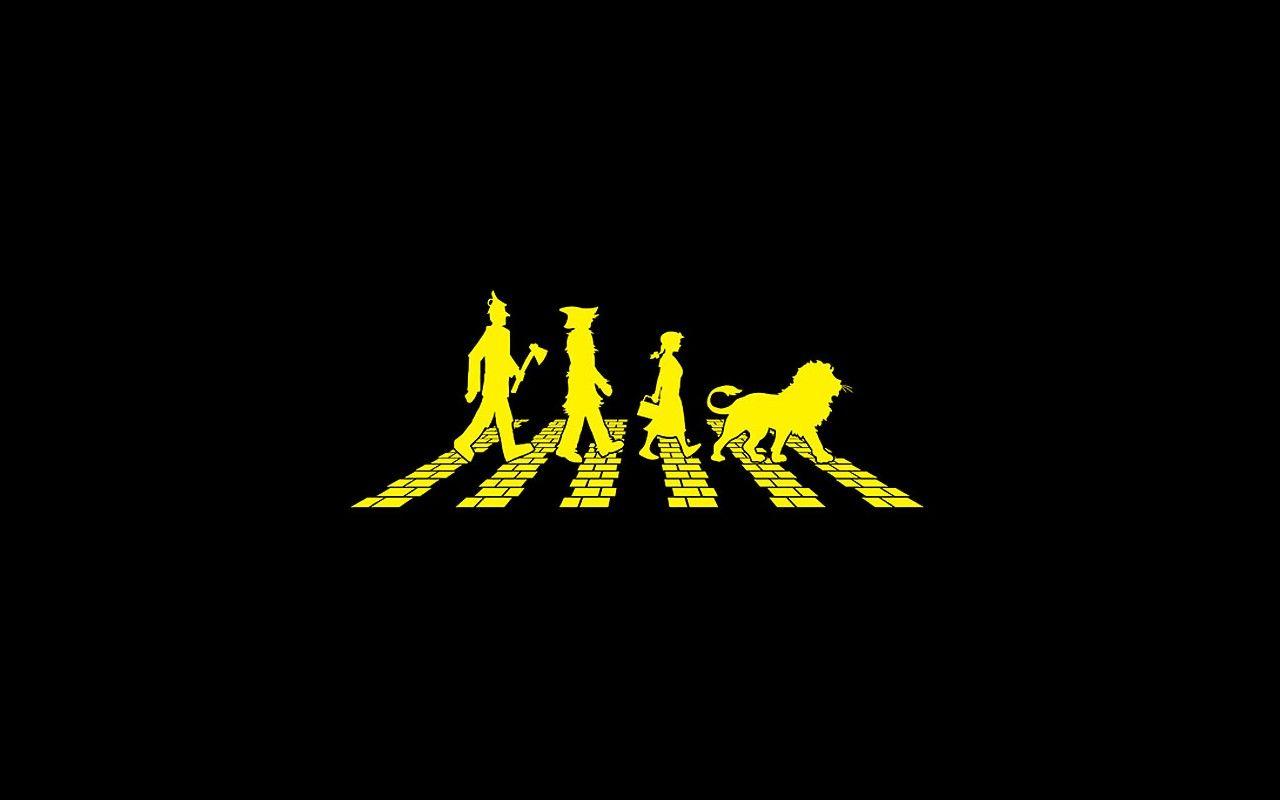 Abbey Road, yellow, Wizard Of Oz, The Beatles, bricks, oz