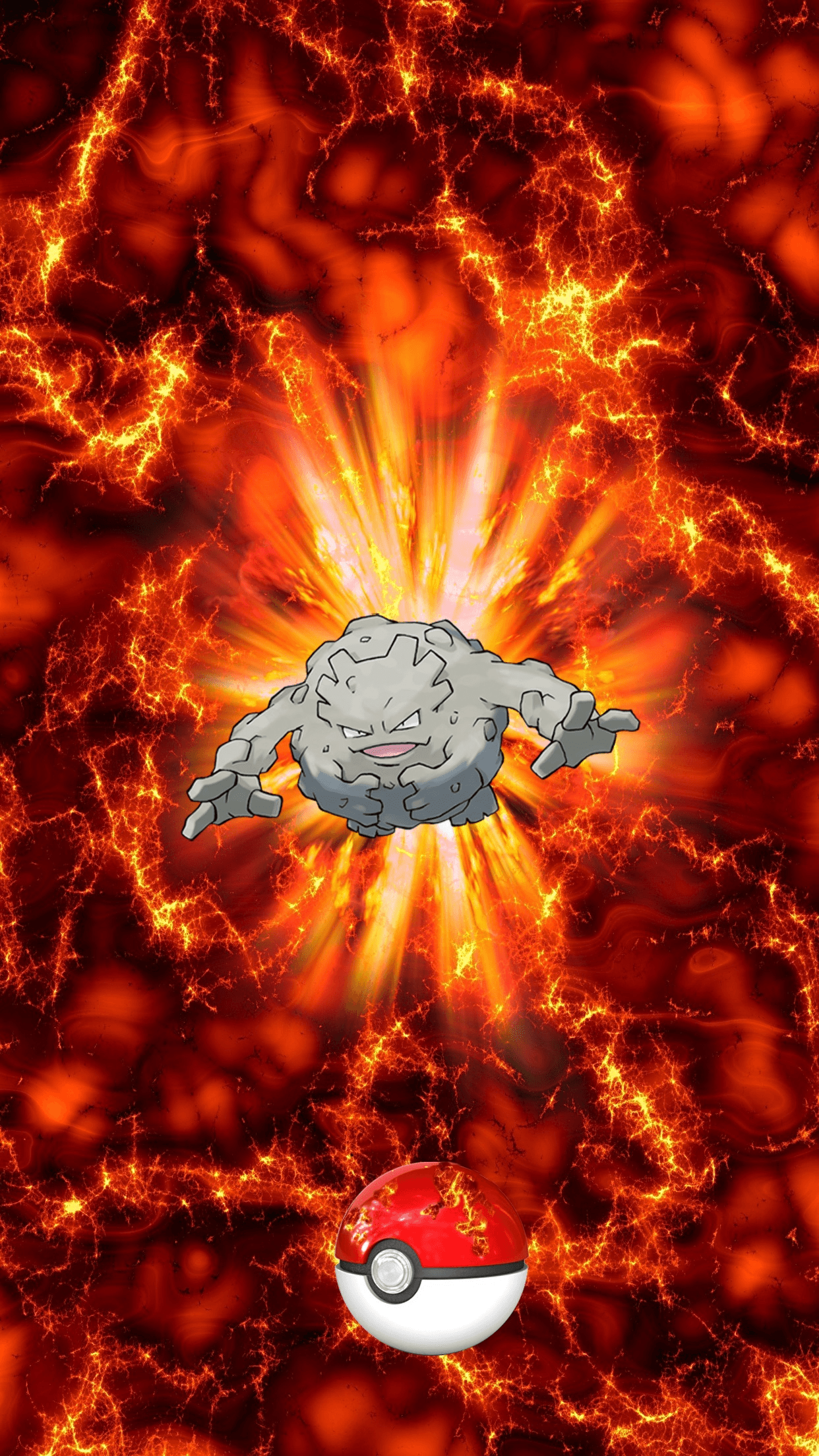 075 Fire Pokeball Graveler Golone Geodude