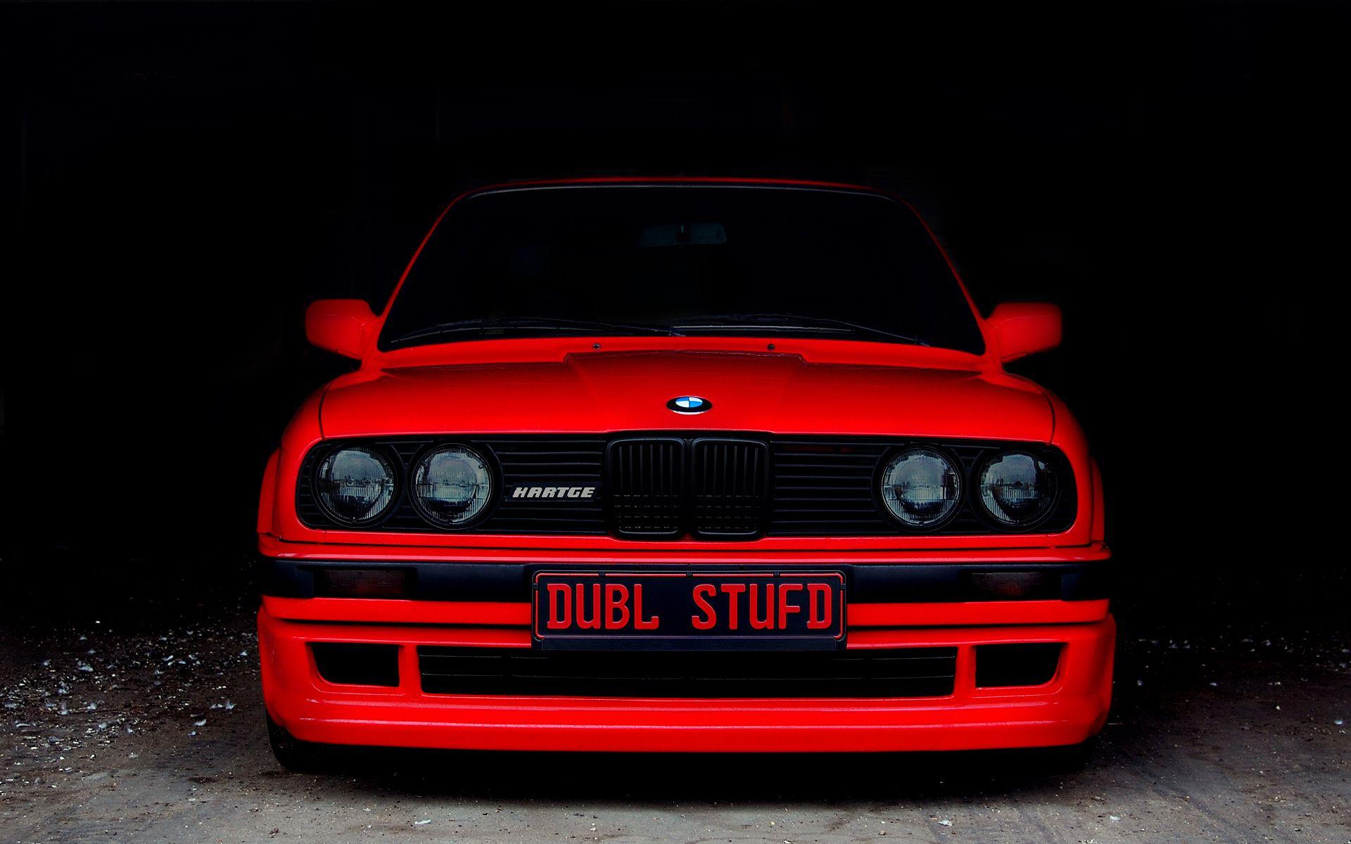 BMW E30 Cars Red Rouge