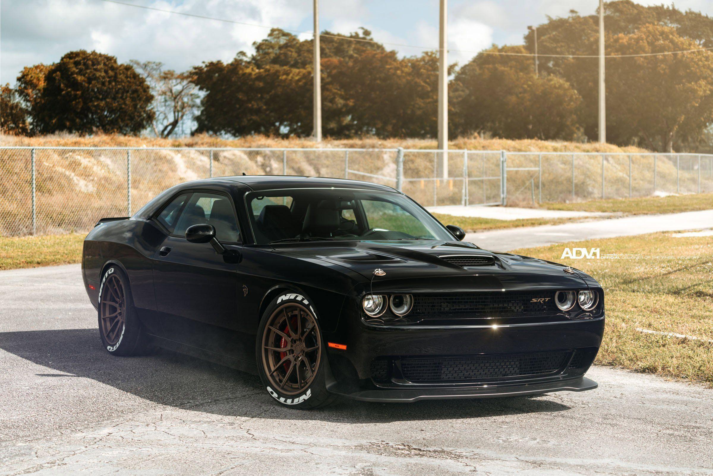 DODGE CHALLENGER SRT HELLCAT cars black wallpapers