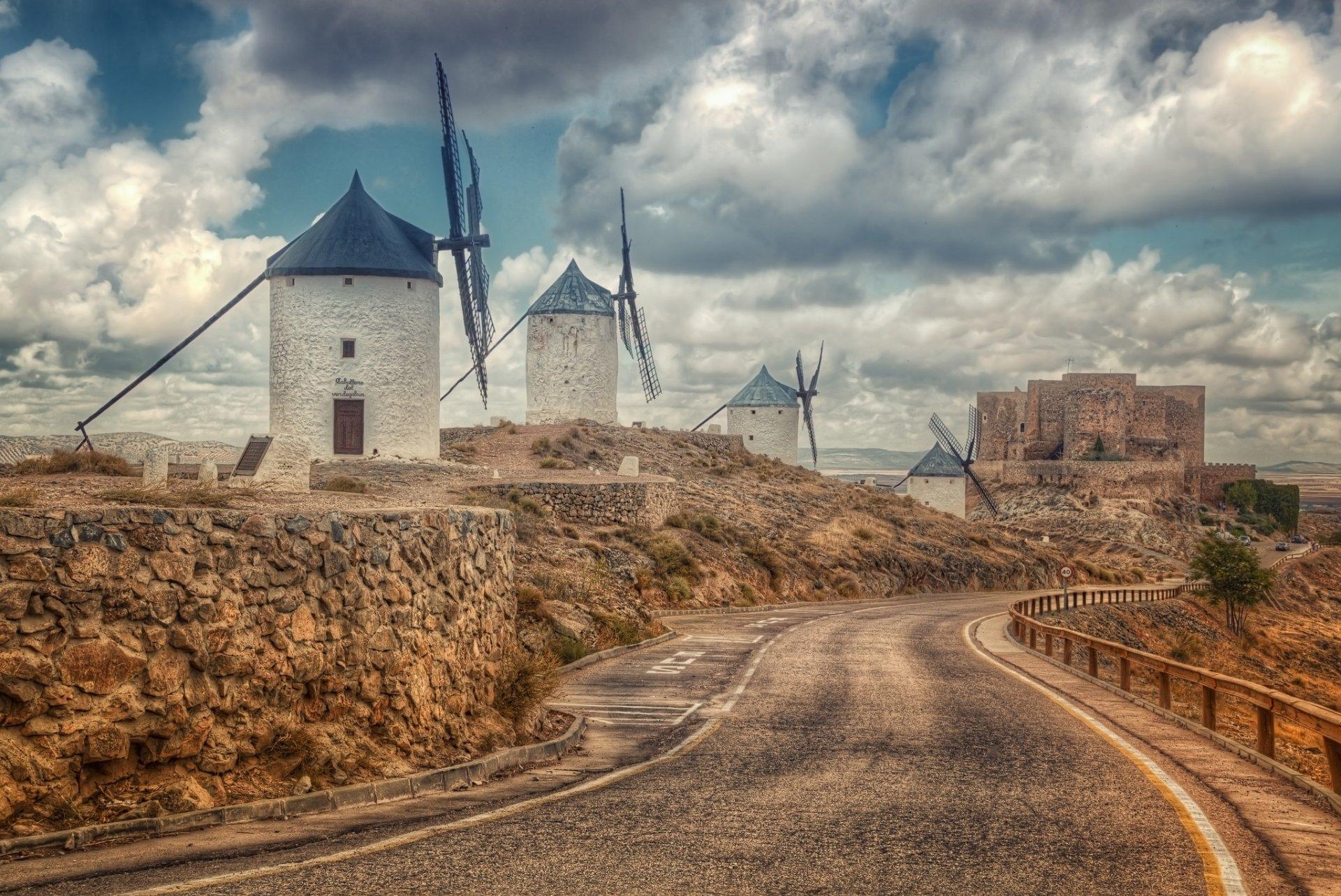 consuegra toledo castilla la mancha spain HD wallpapers