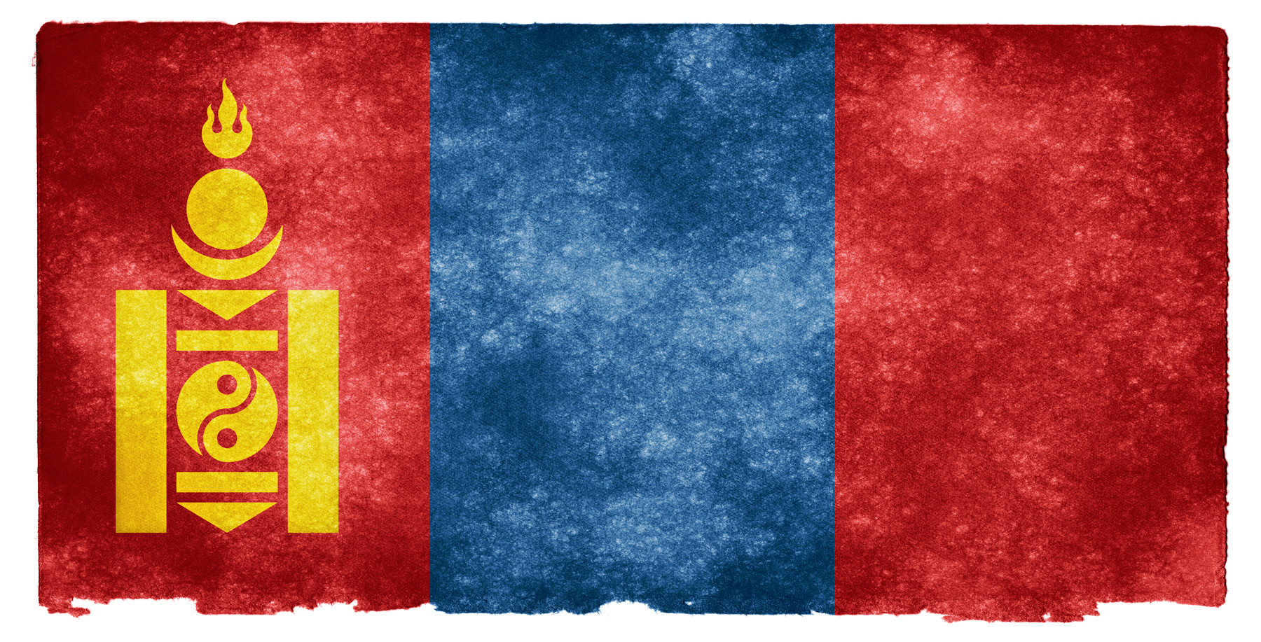 Free photo: Mongolia Grunge Flag